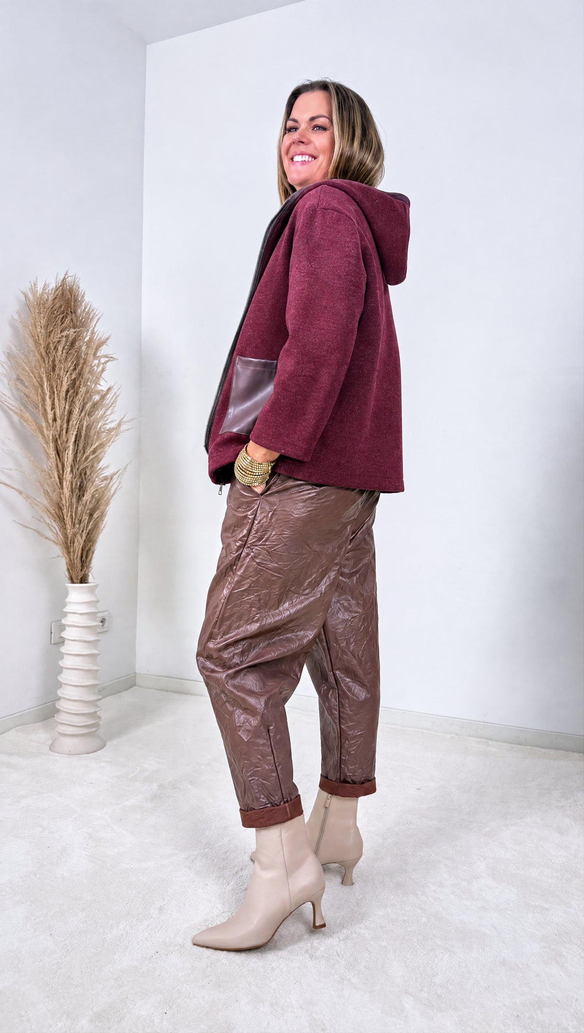 Strickjacke Rustic Sky *Bordeaux*