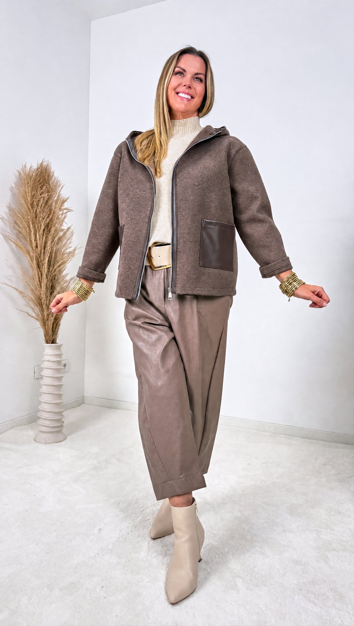 Strickjacke Rustic Sky *Schoko*