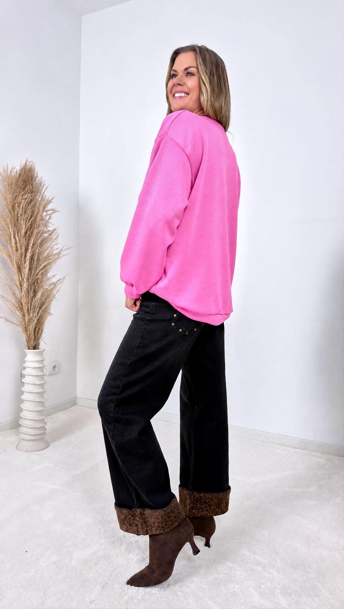 Sweatshirt Cozy Paws *Pink*
