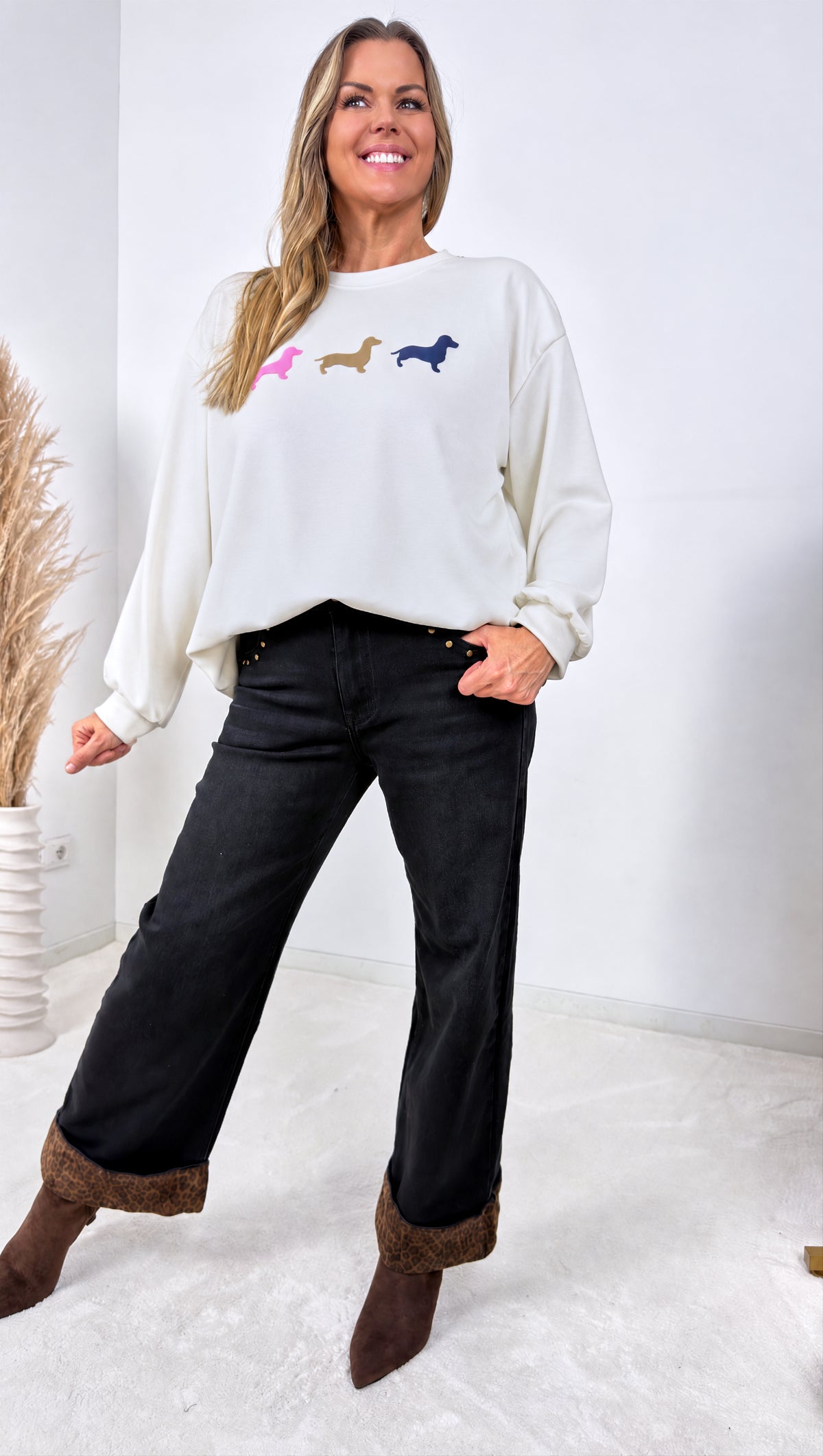 Sweatshirt Cozy Paws *Weiß*