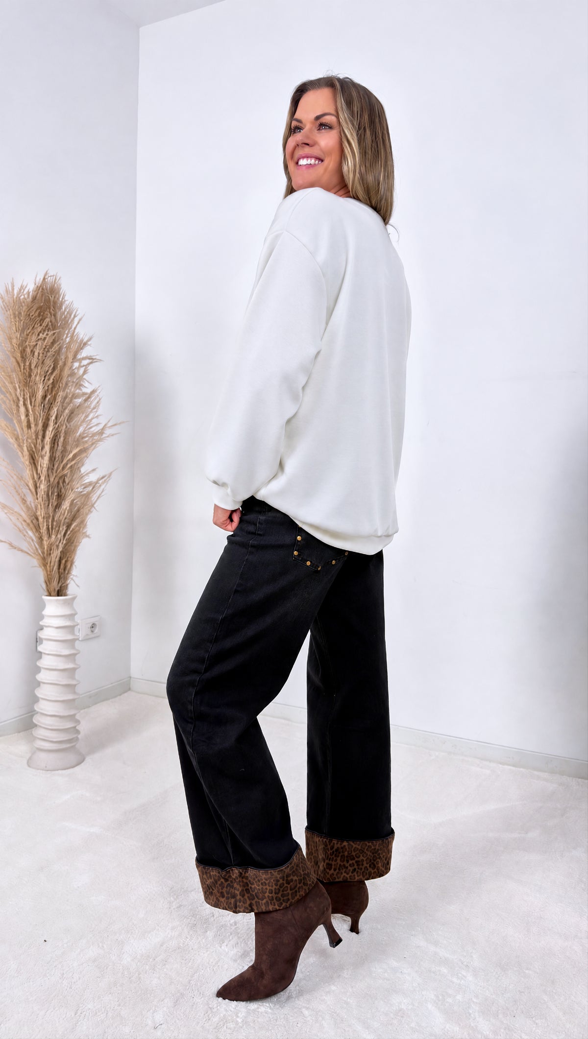 Sweatshirt Cozy Paws *Weiß*