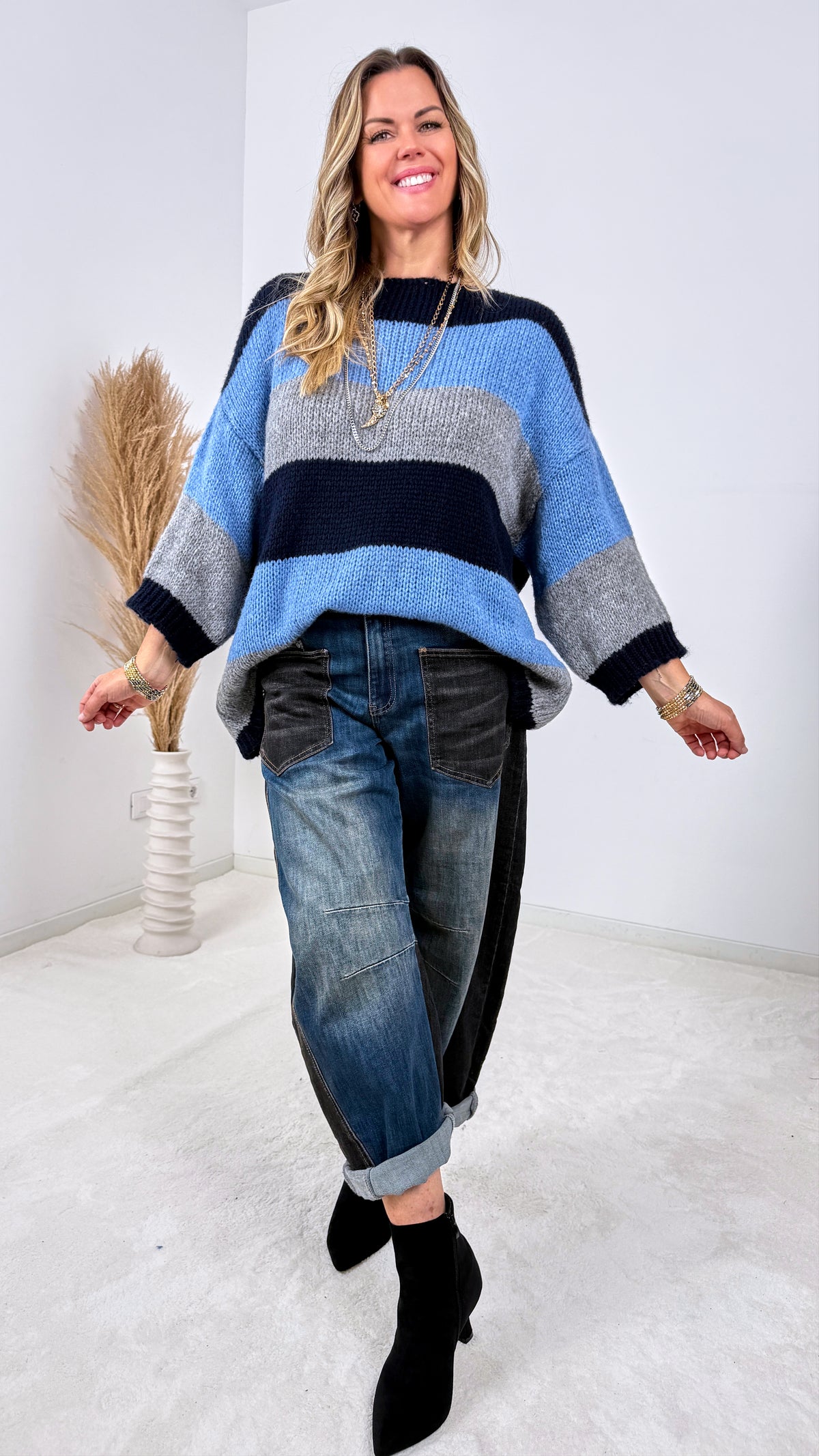 Strickpullover Finn *Blau*