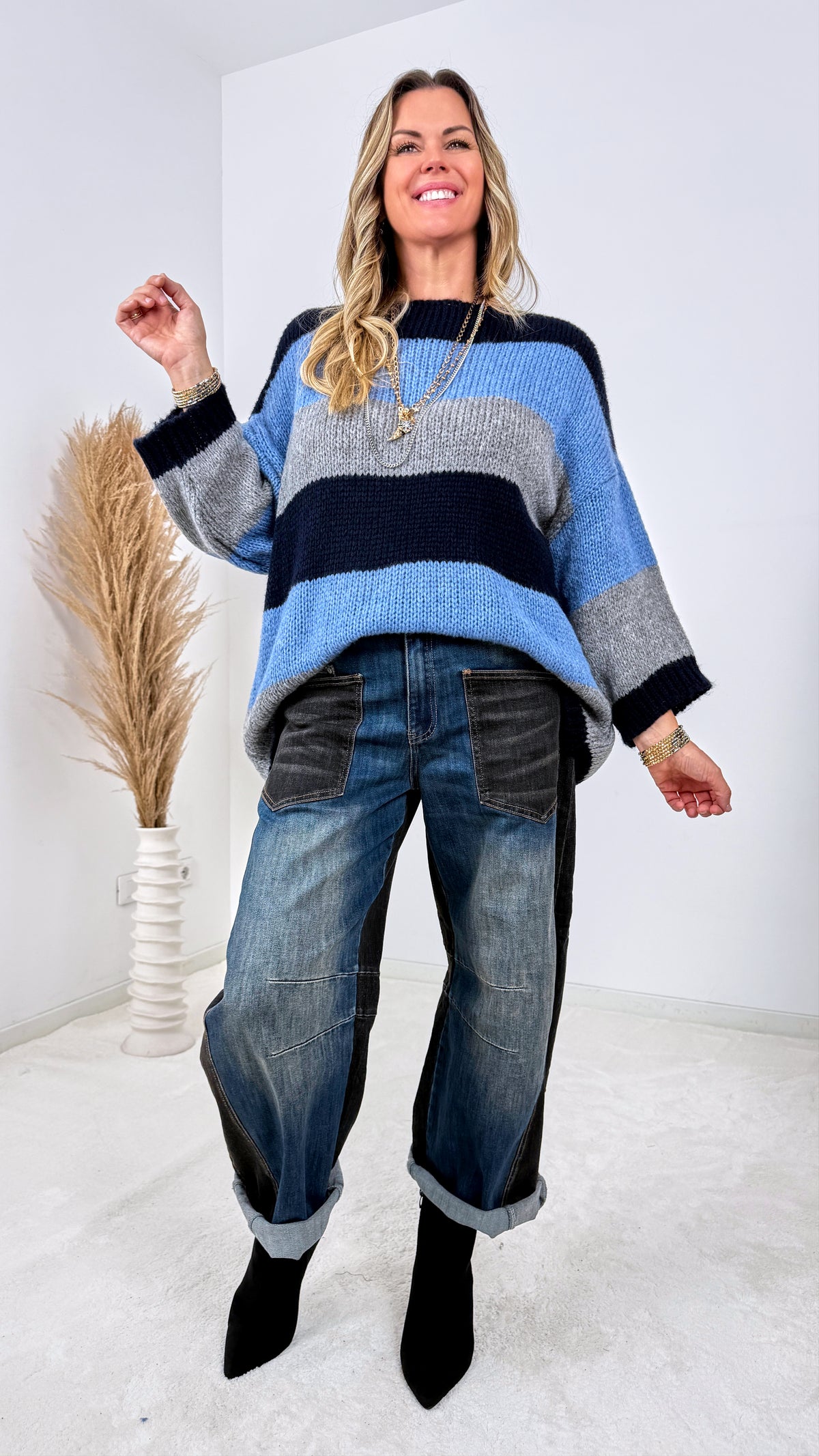 Strickpullover Finn *Blau*