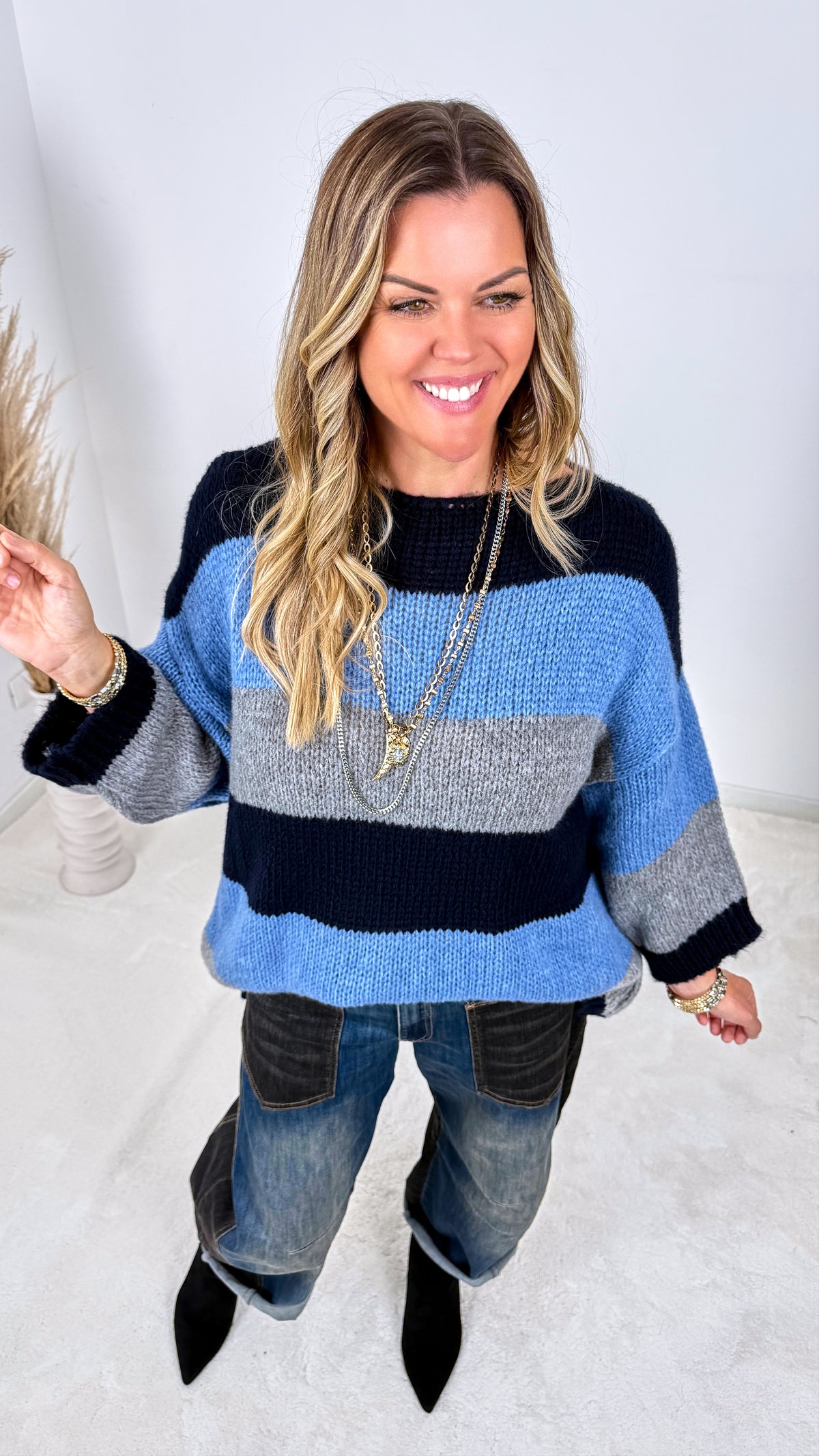 Strickpullover Finn *Blau*