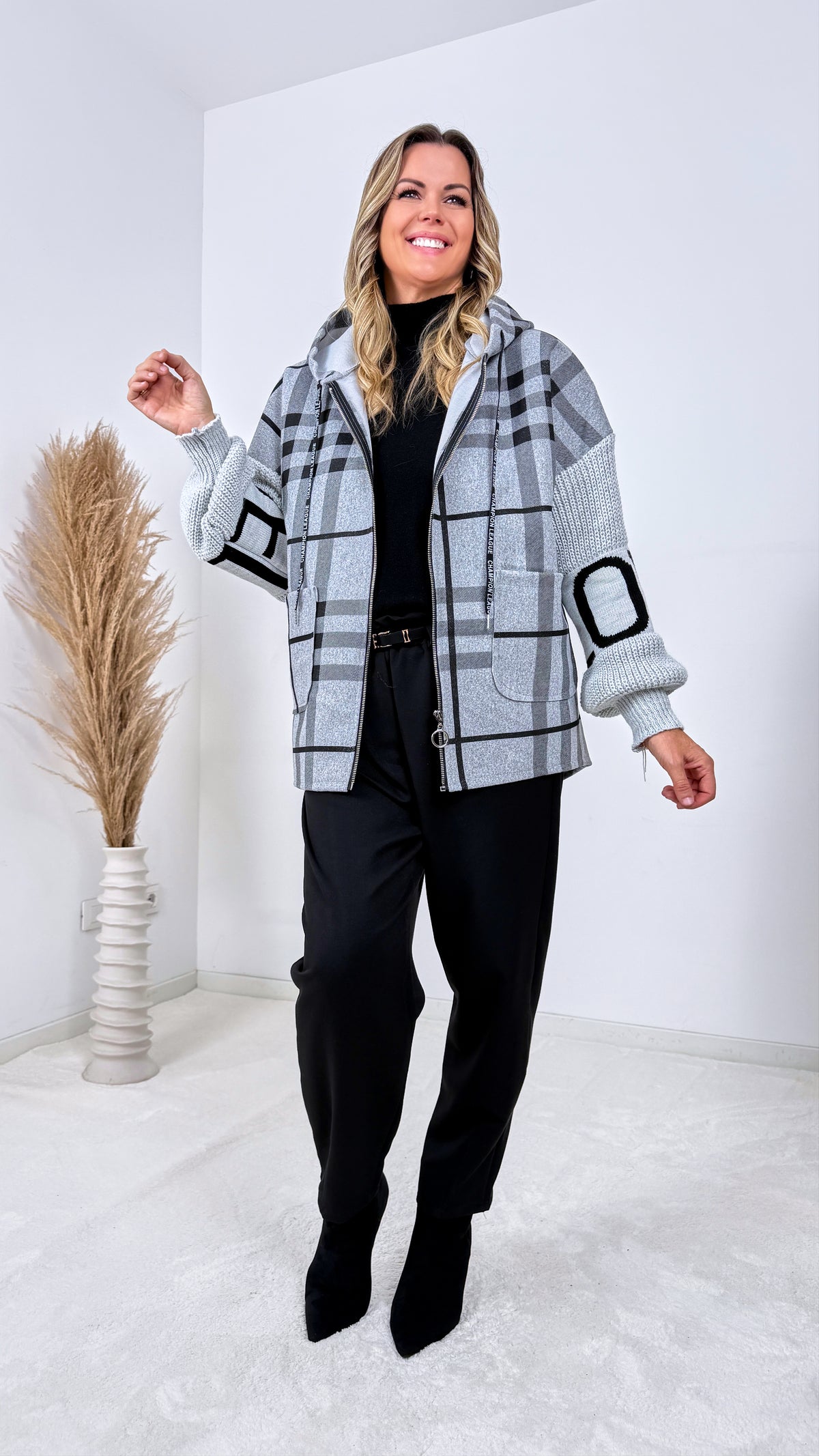 Sweatjacke Rustic Fields *Grau*