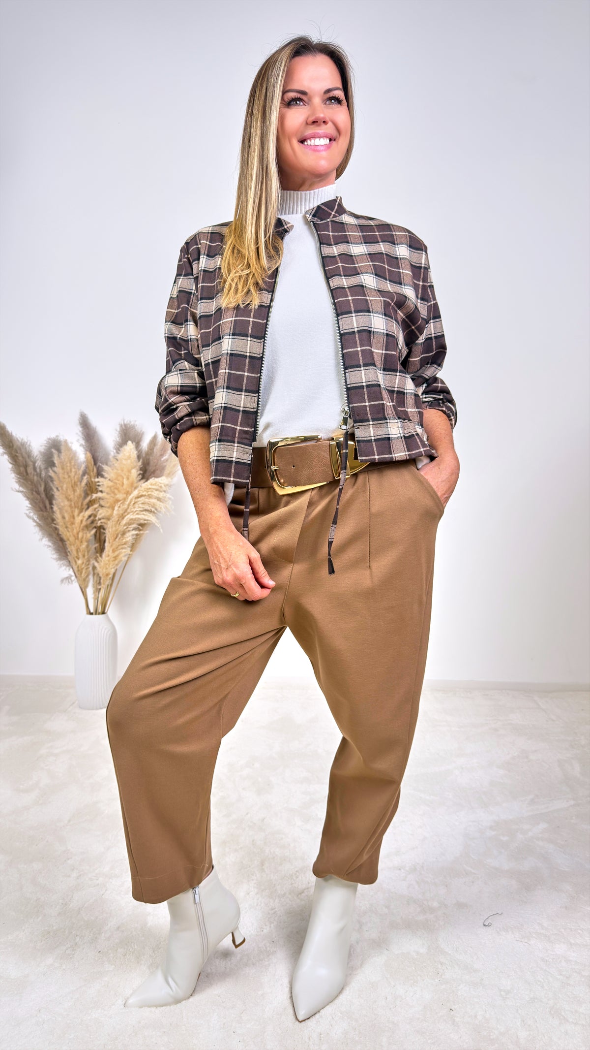 Jacke Rowan Wood *Schoko/Beige*