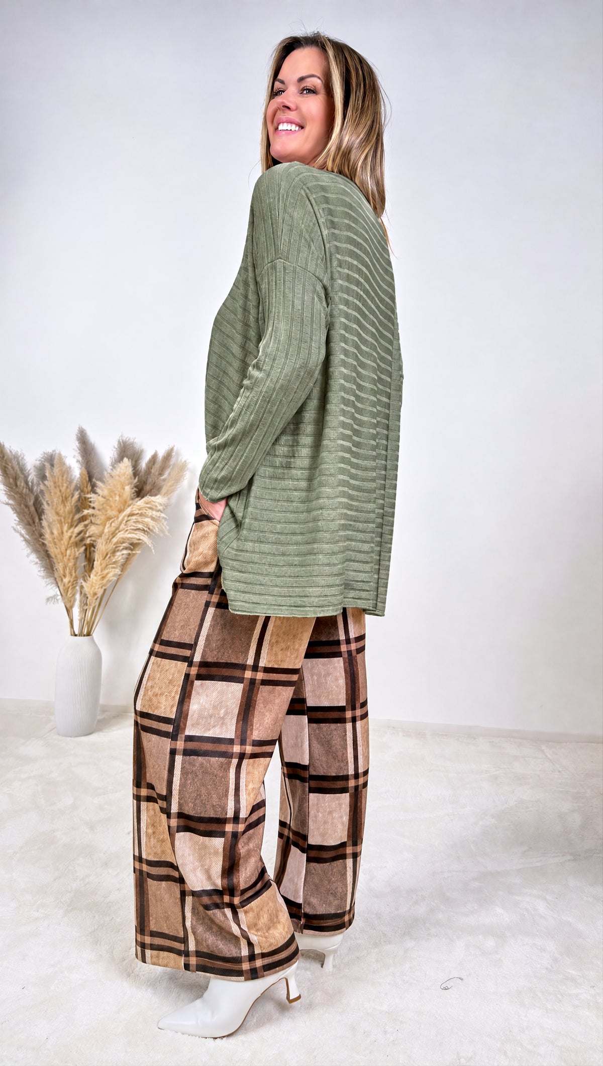 Langarmshirt  Wave Fjord *Khaki*