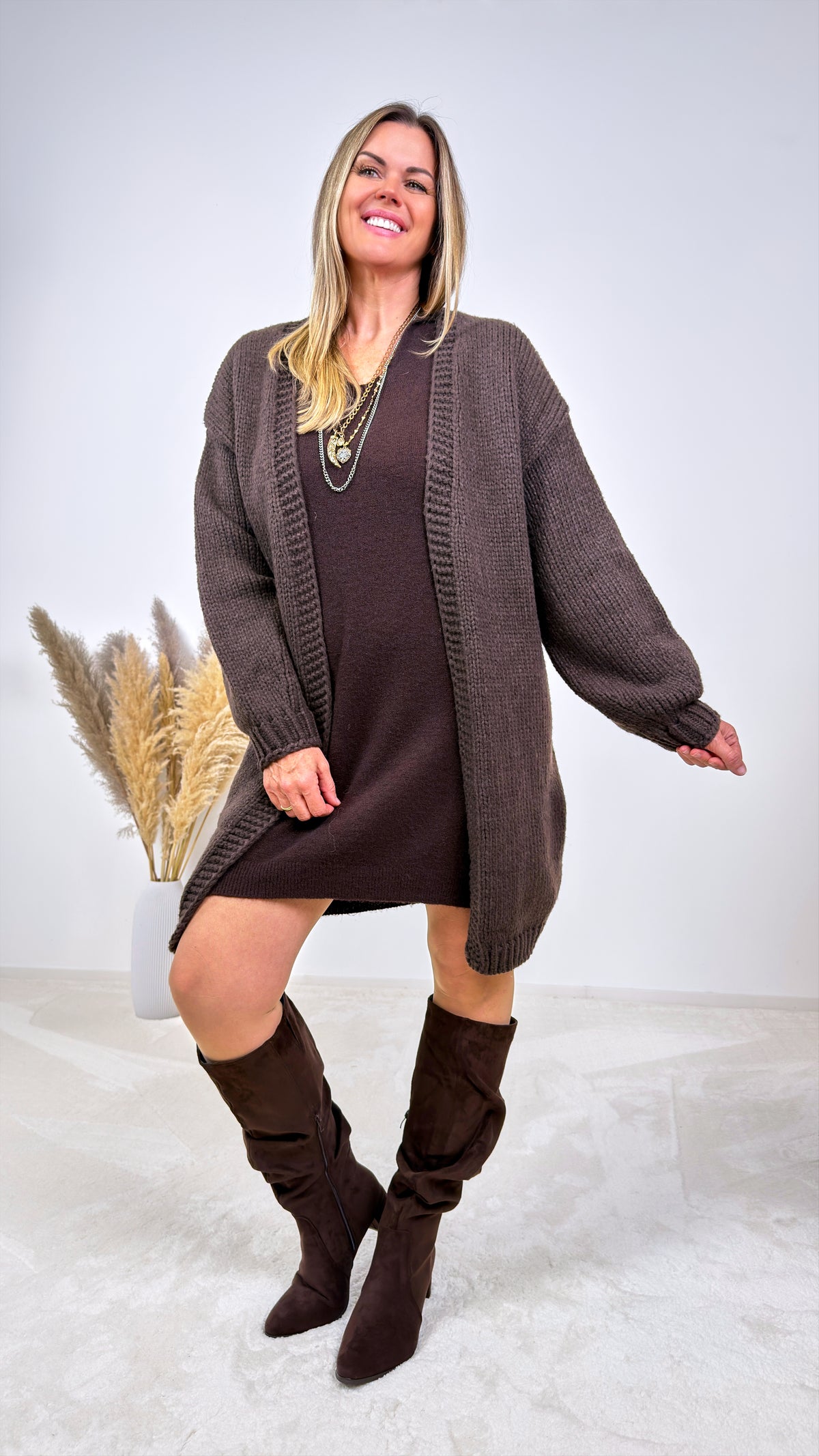 Strickkleid Belvina *Schoko*