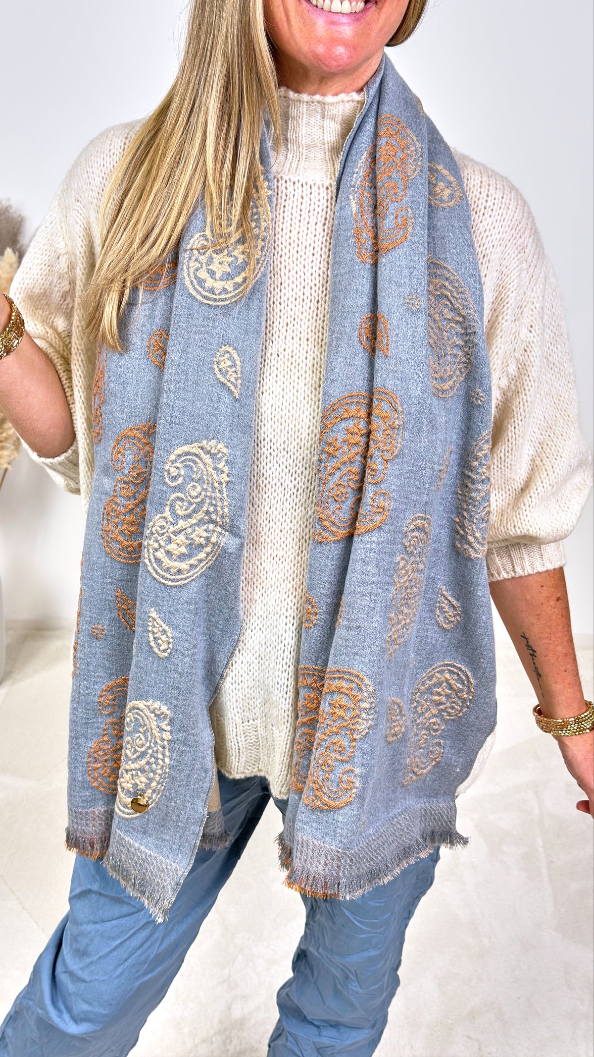 Schal Cosy Wool *Hellblau*