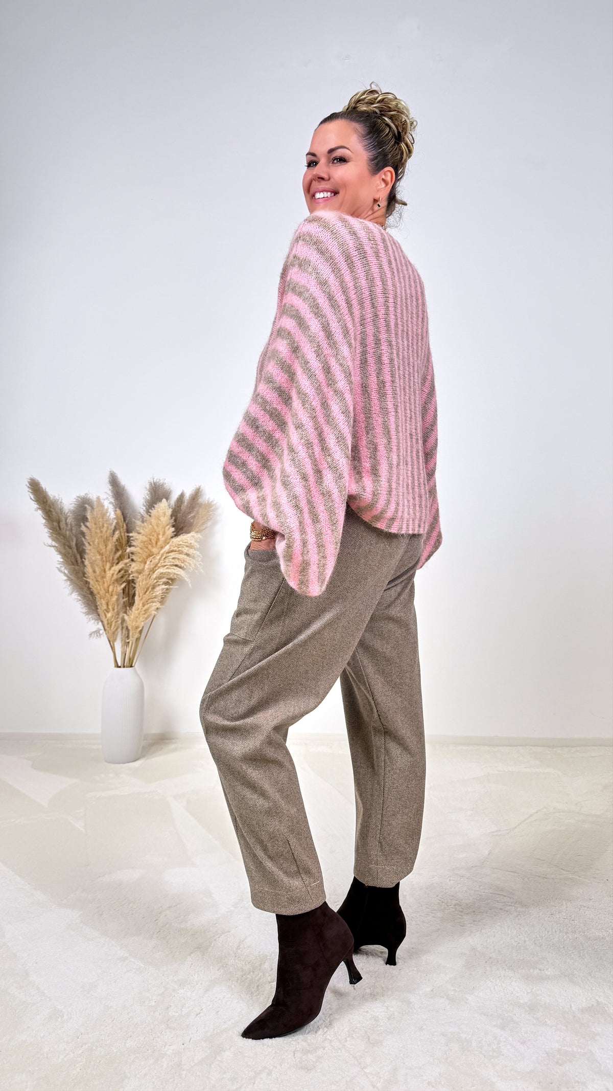 Strickpullover Mirasol *Rosa/Beige*