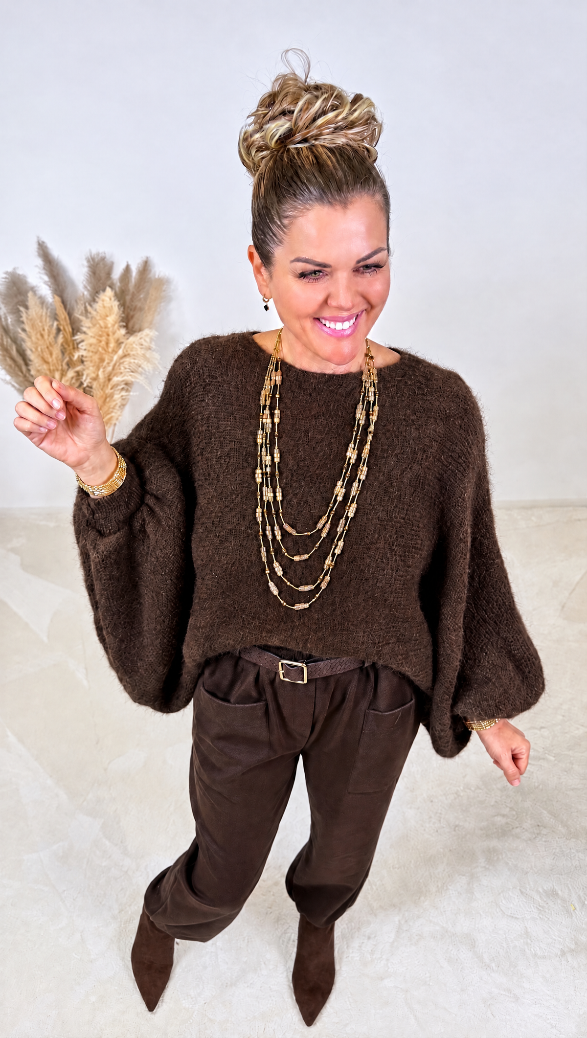 Strickpullover Mohair Dusk *Schoko*