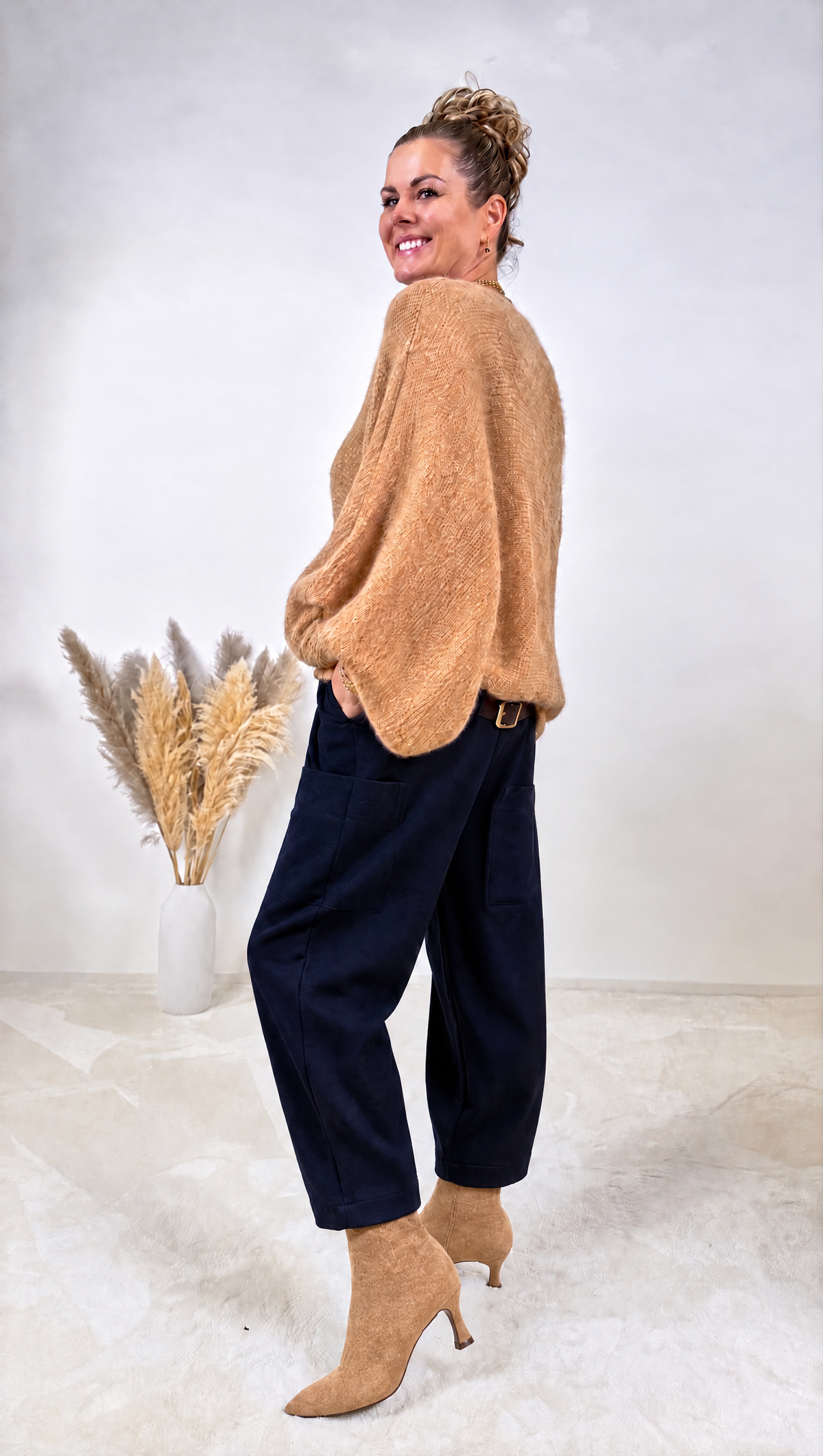 Strickpullover Mohair Dusk *Camel*