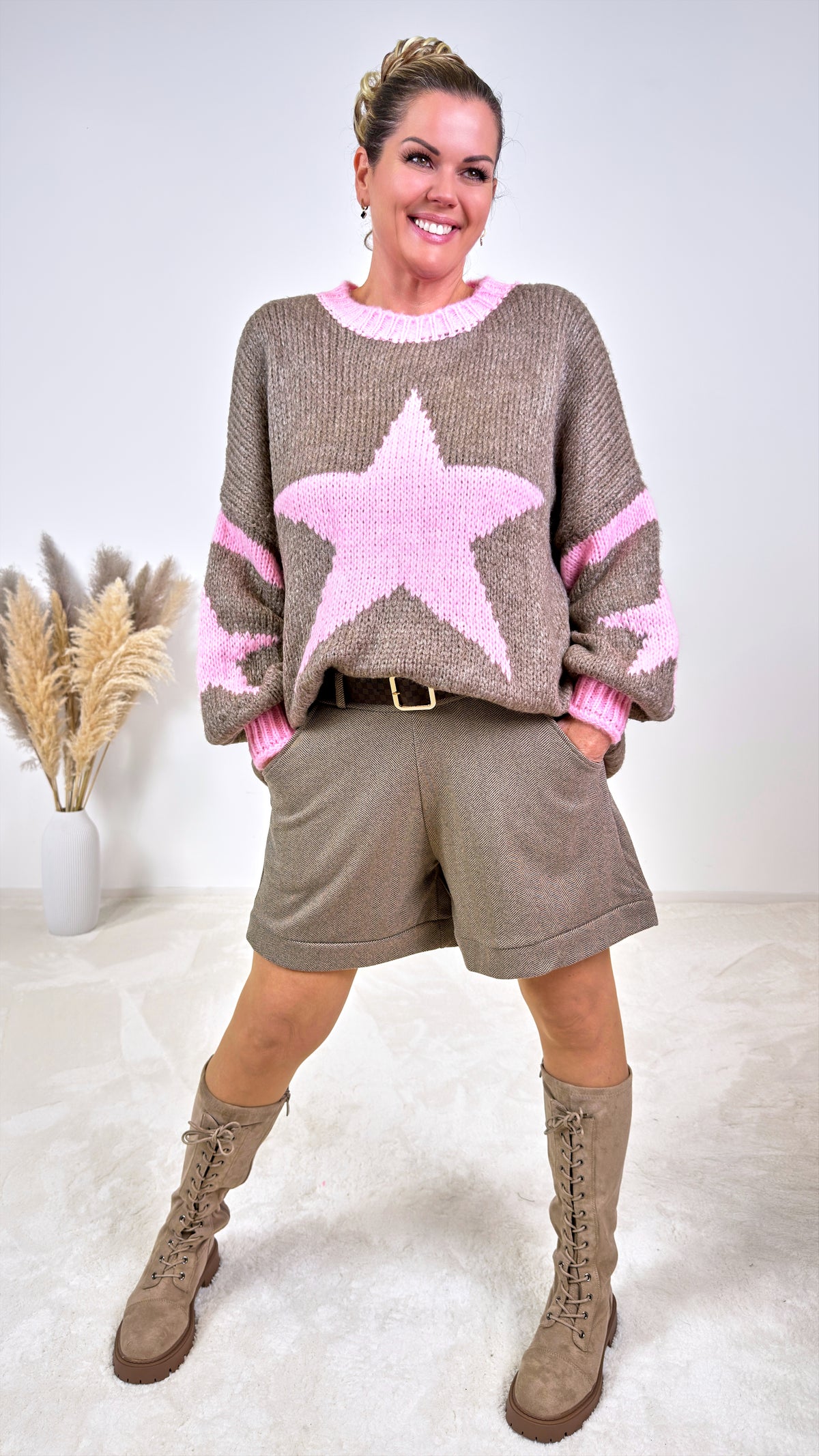 Strickpulllover Fenna *Taupe*