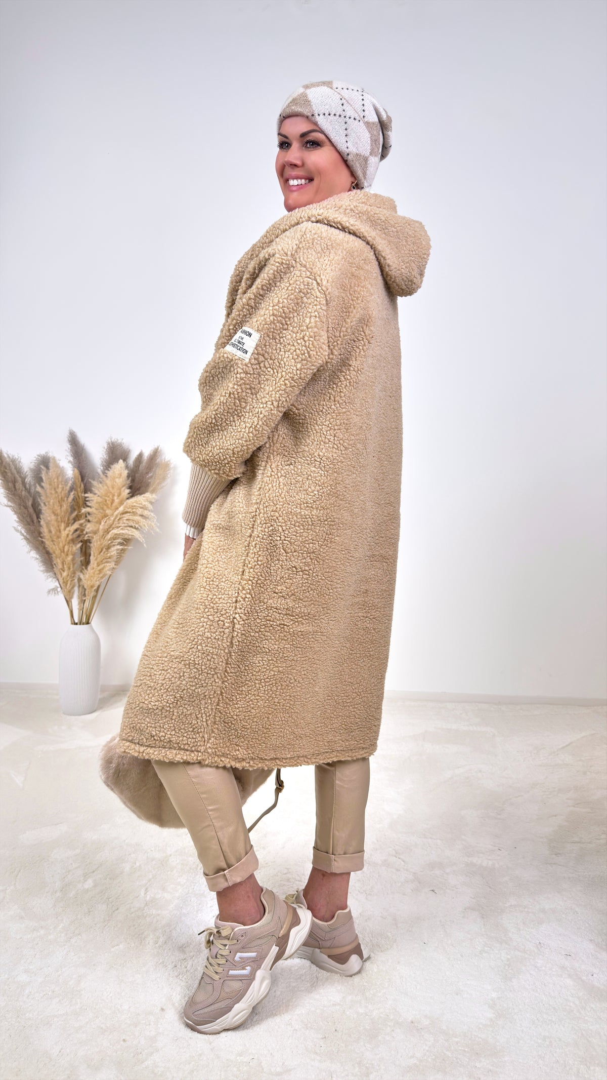 Teddy-Mantel Birken *Beige*
