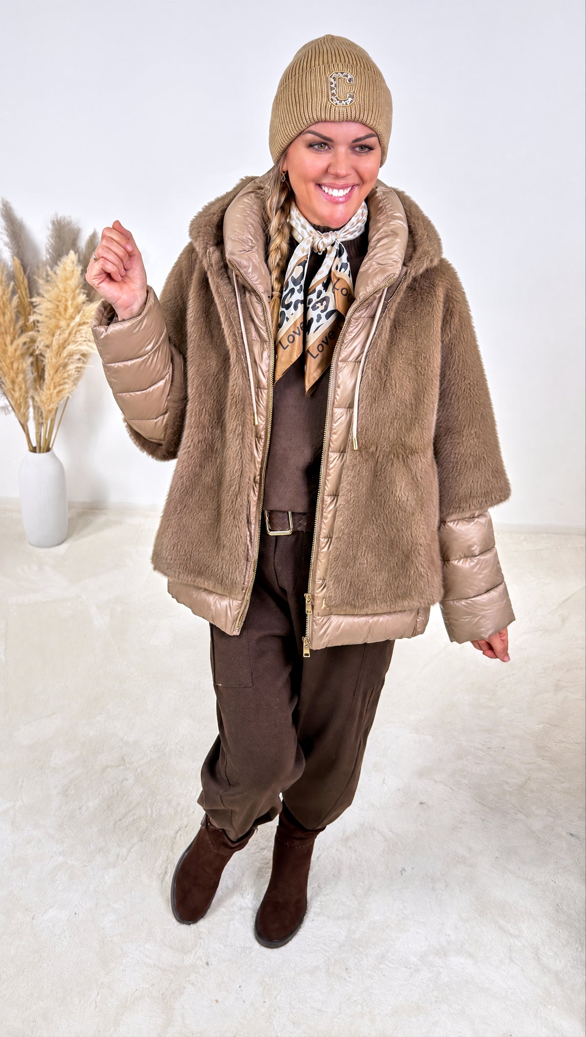 Steppjacke Everyday is Autumn  *Camel* - Power of Princess