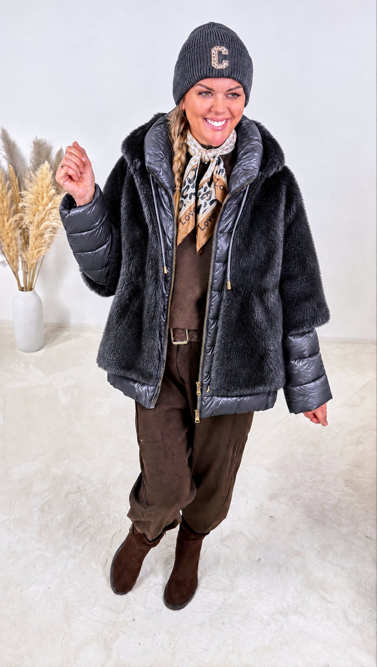 Steppjacke Everyday is Autumn  *Schwarz* - Power of Princess