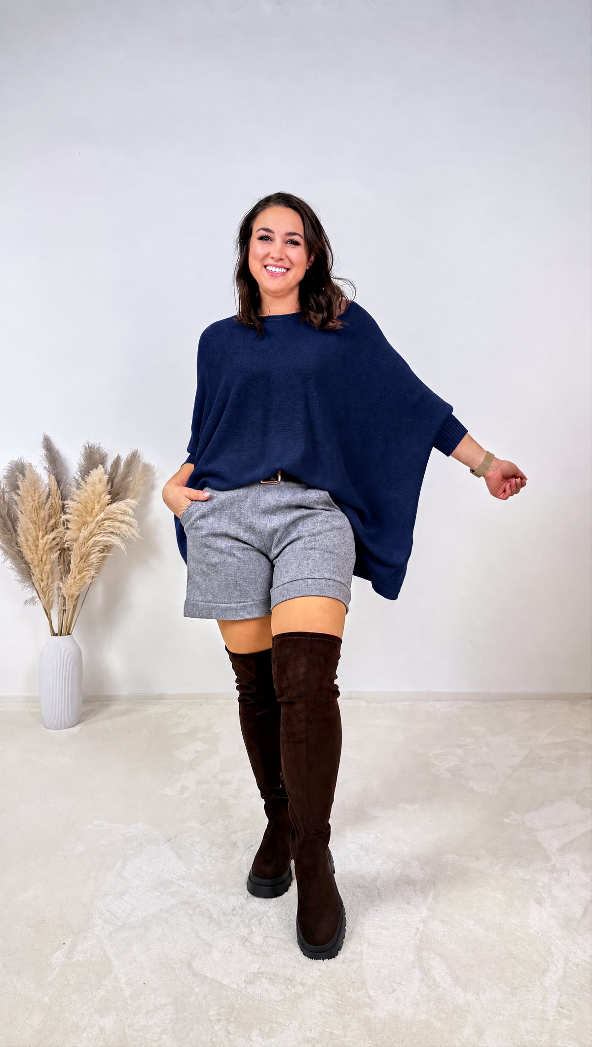 Strickpullover Mirelle *Dunkelblau*