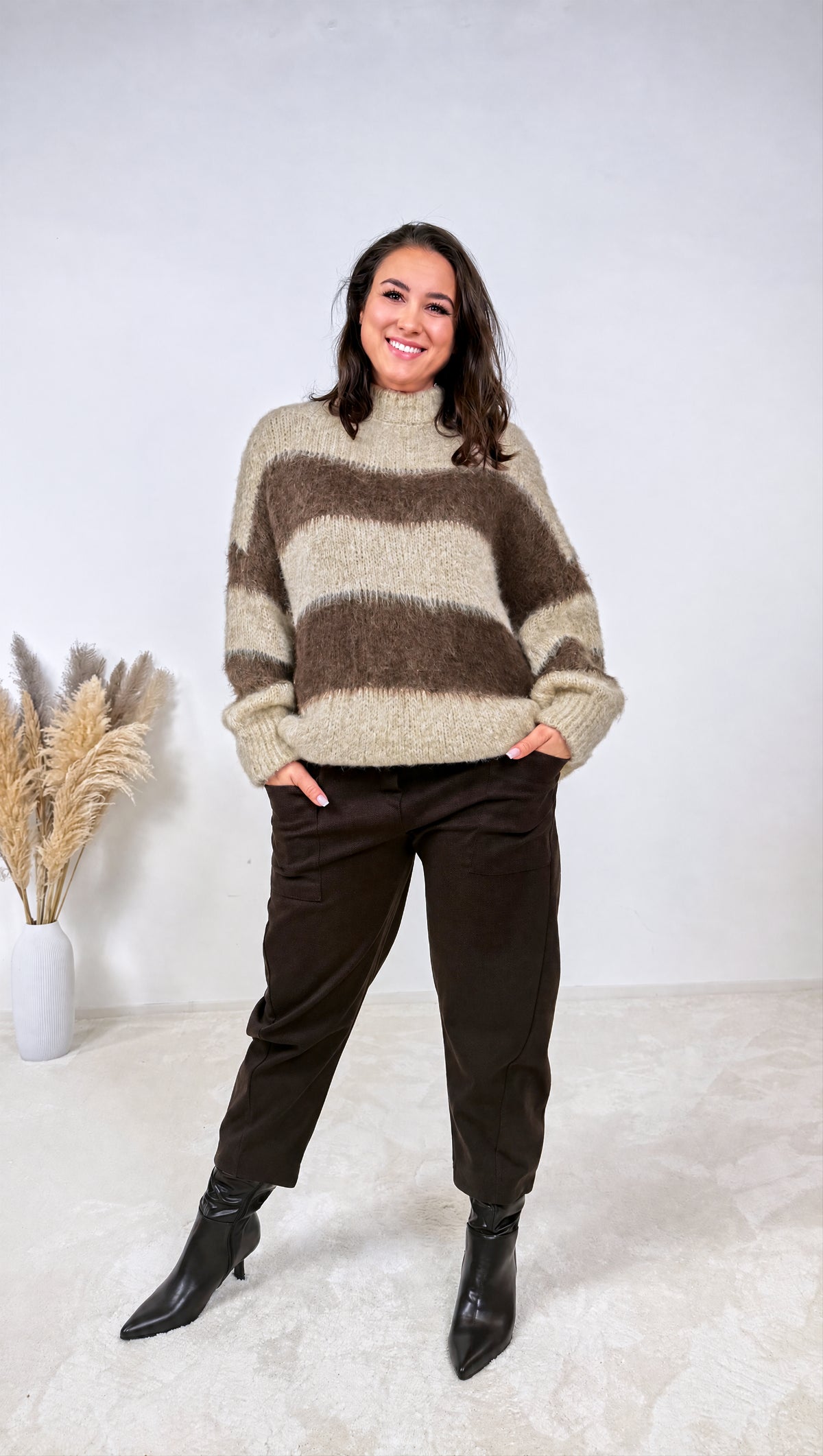 Strickpullover Velvetine *Beige*