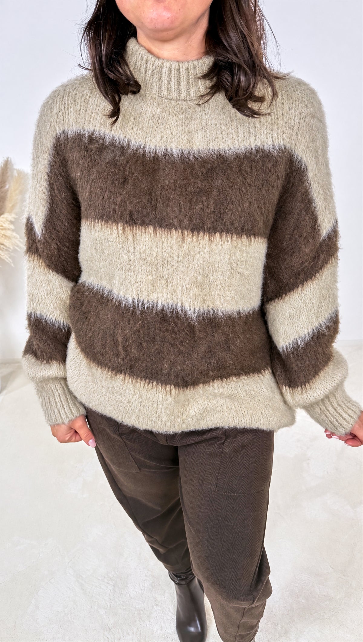 Strickpullover Velvetine *Beige*