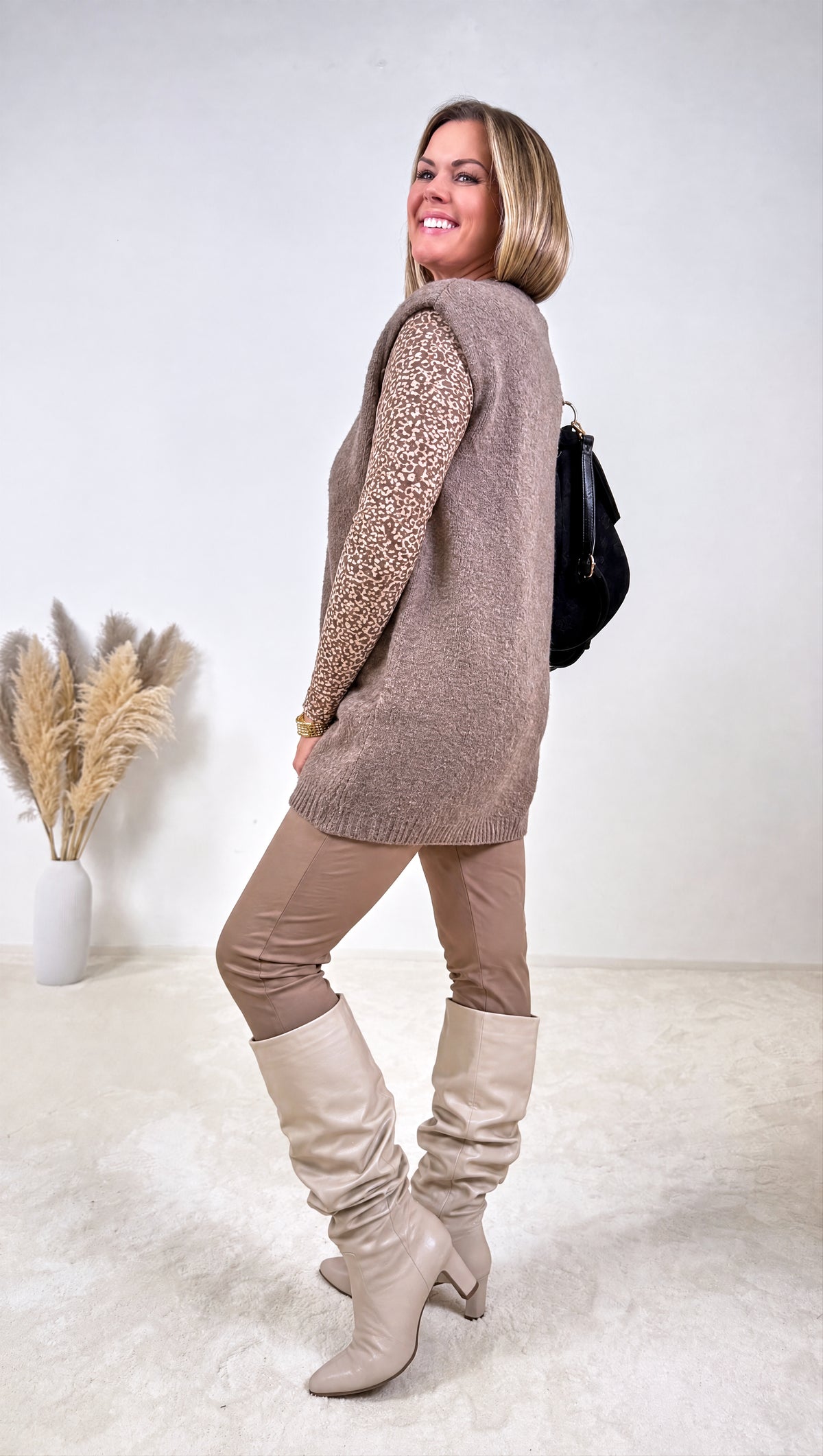 Strick-Weste Lumino Vale *Taupe*