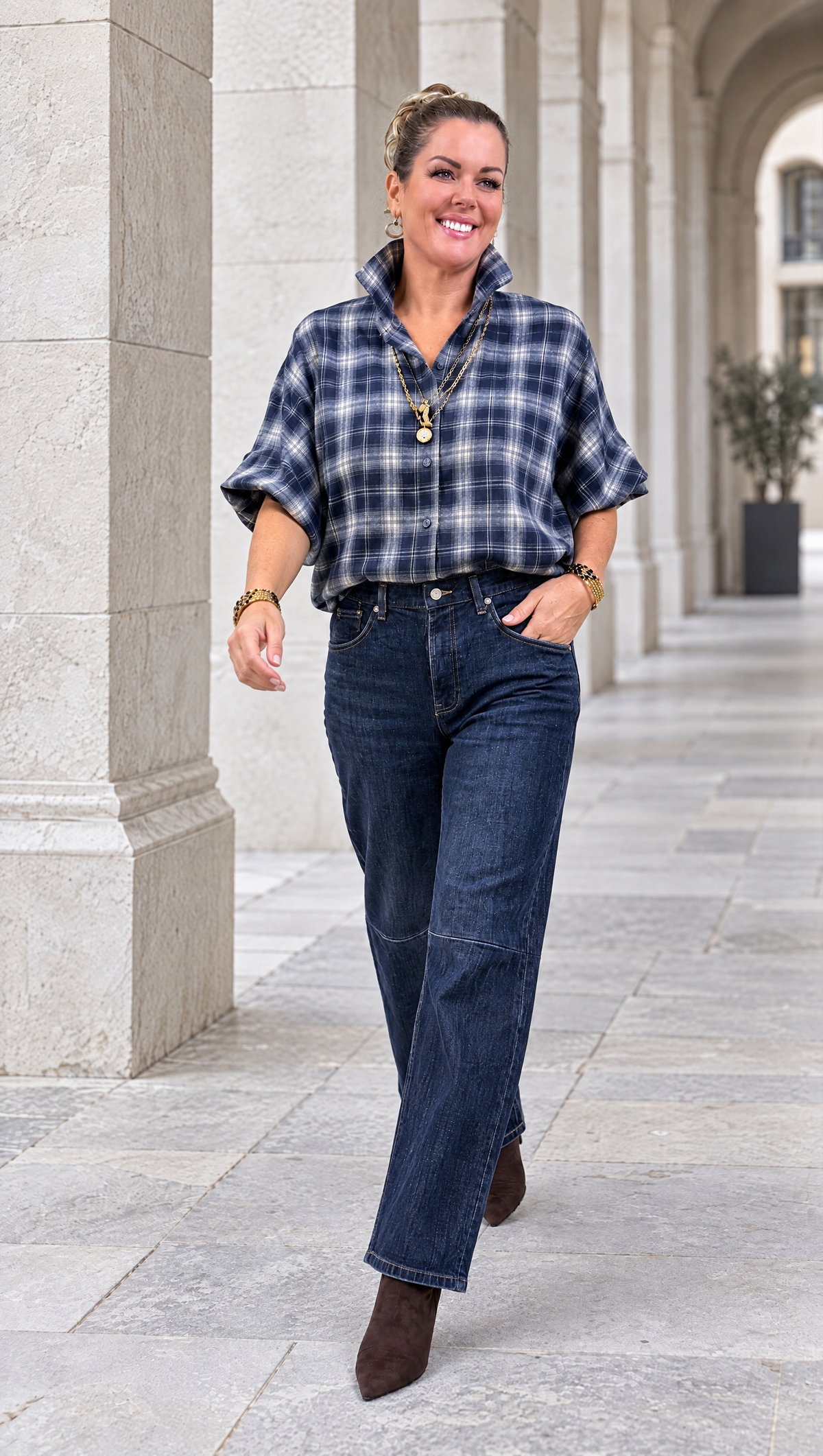Kurze Bluse Meadowlark *Blau* - Power of Princess