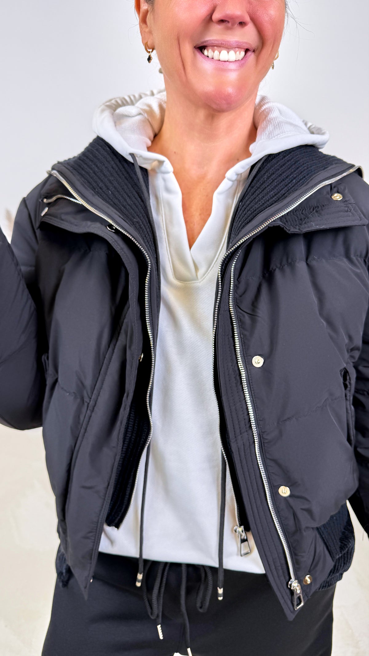 Kurze Steppjacke Nordique Bay *Schwarz*