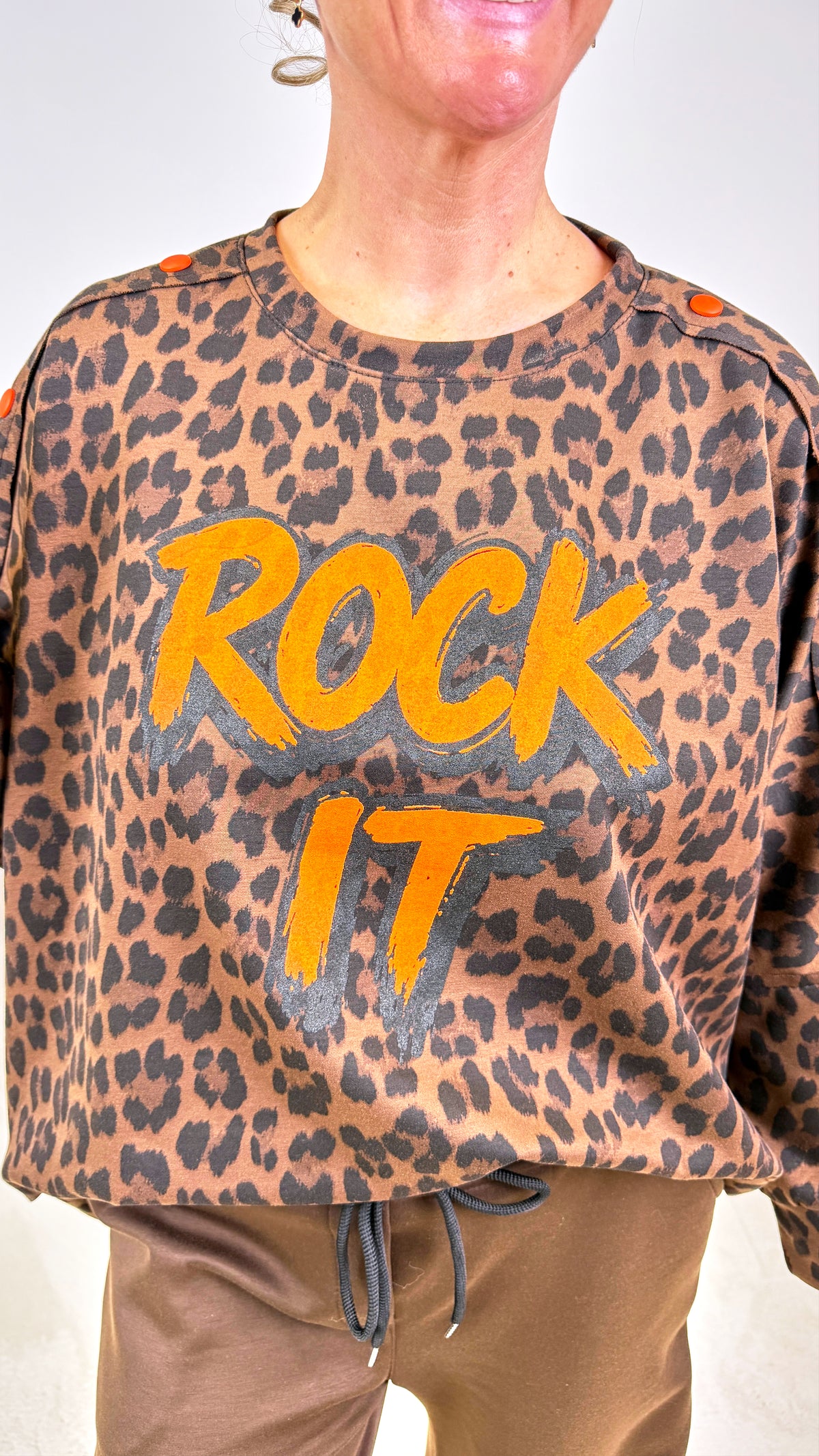 Sweatshirt Rebel Jungle *Schoko*