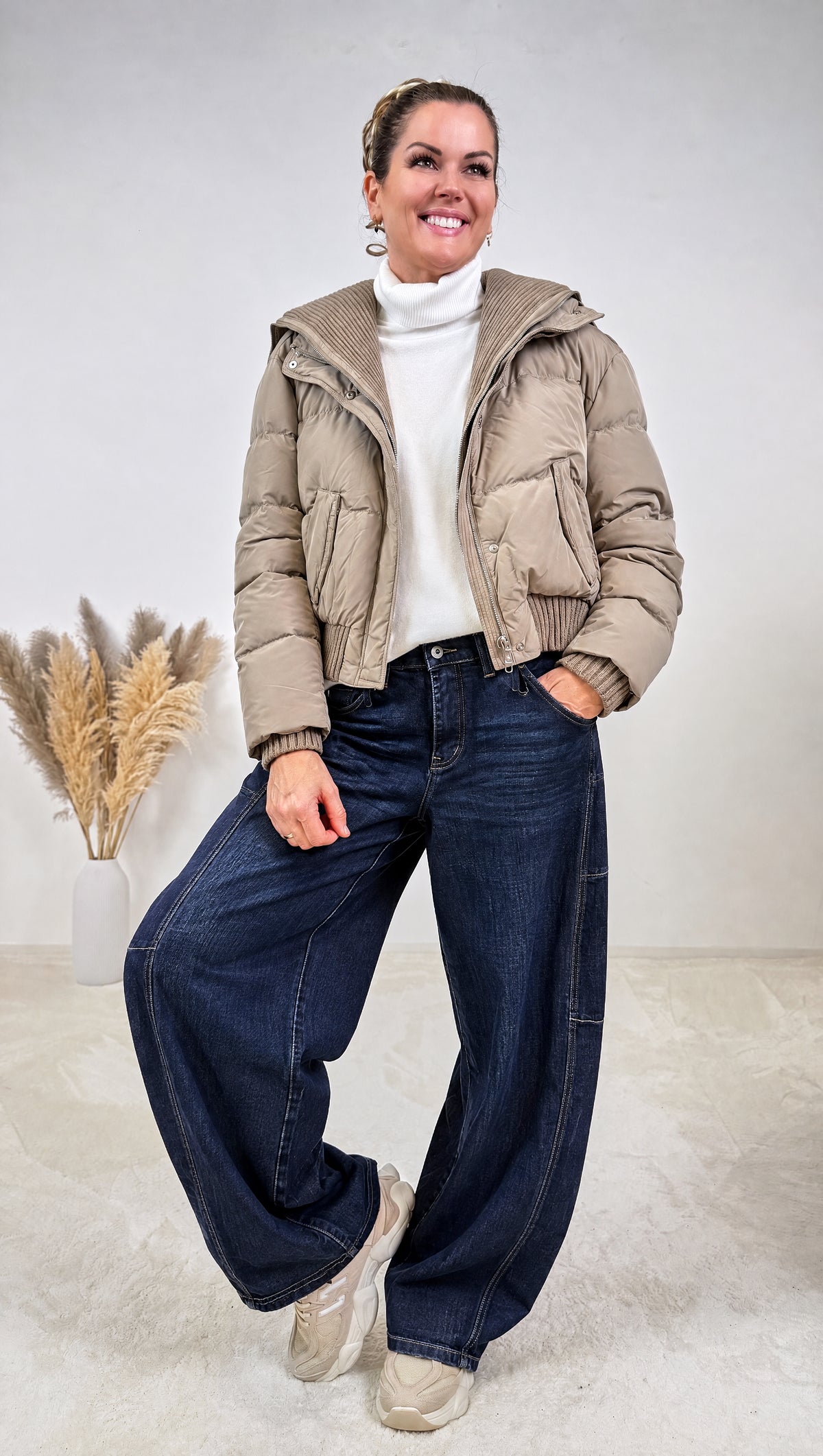 Kurze Steppjacke Nordique Bay *Taupe* - Power of Princess