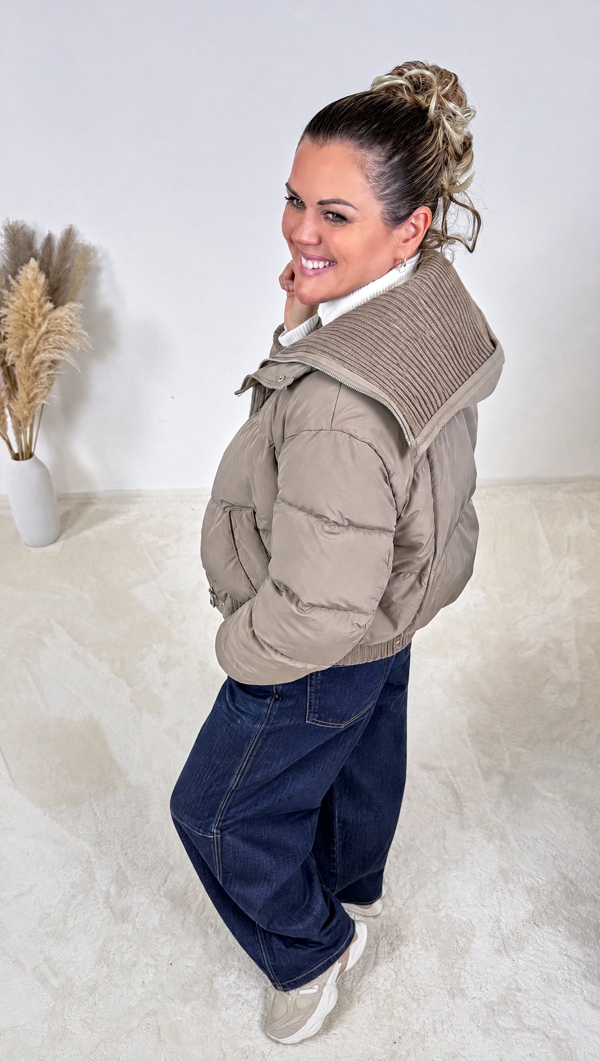 Kurze Steppjacke Nordique Bay *Taupe* - Power of Princess