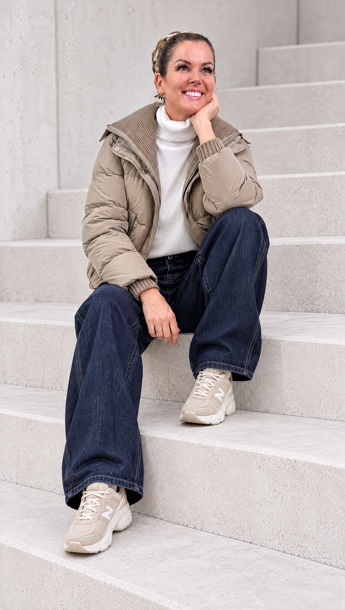 Kurze Steppjacke Nordique Bay *Taupe* - Power of Princess