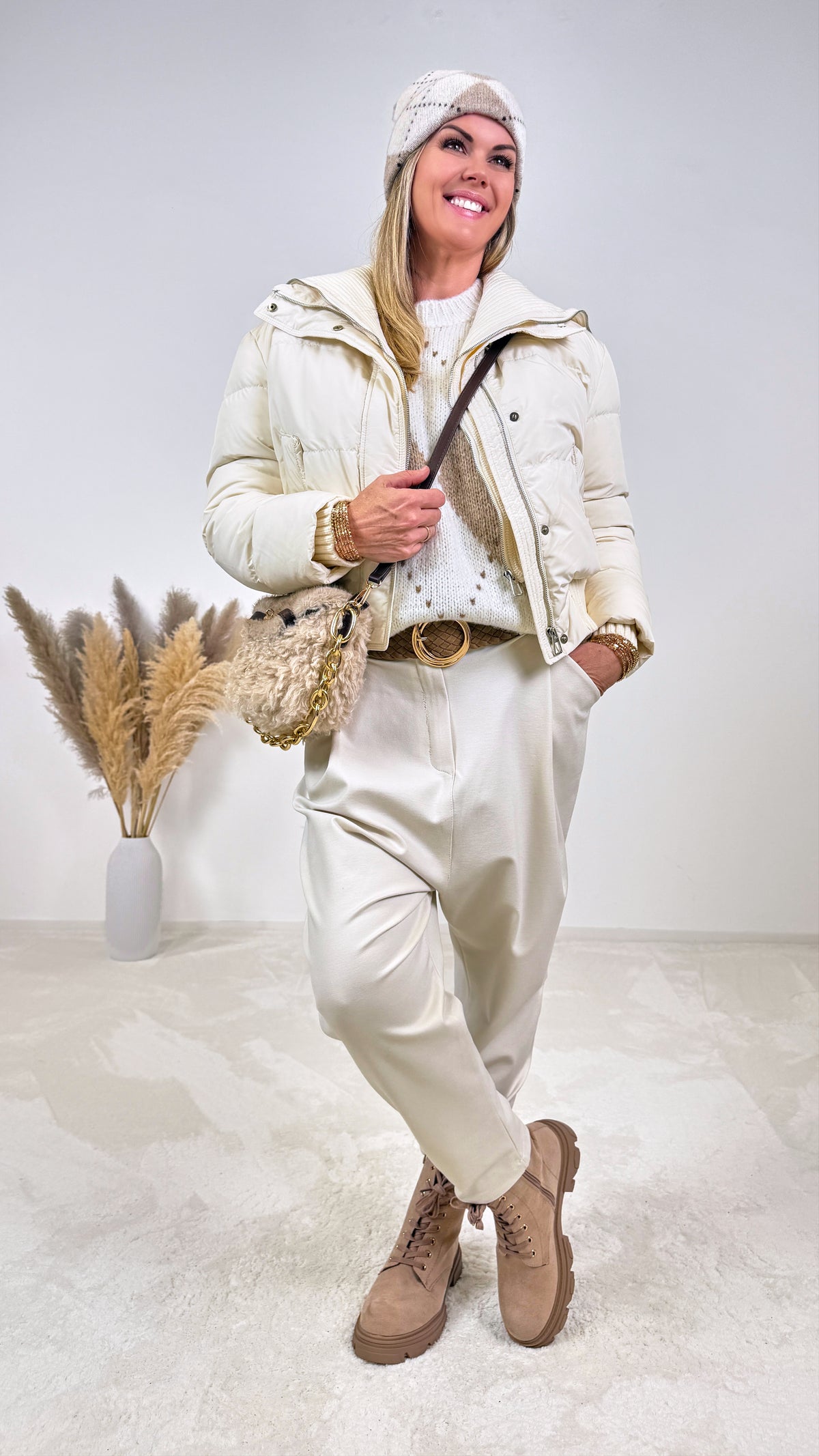 Kurze Steppjacke Nordique Bay *Creme*