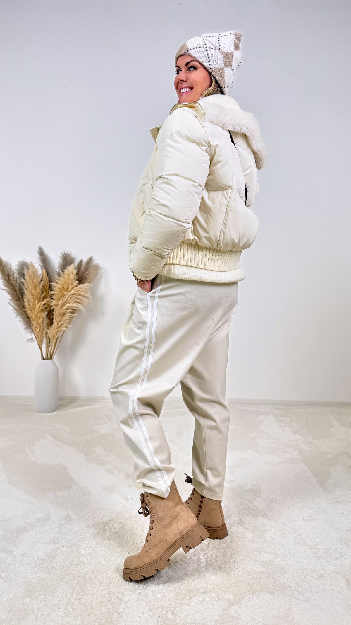 Kurze Steppjacke Nordique Bay *Creme*