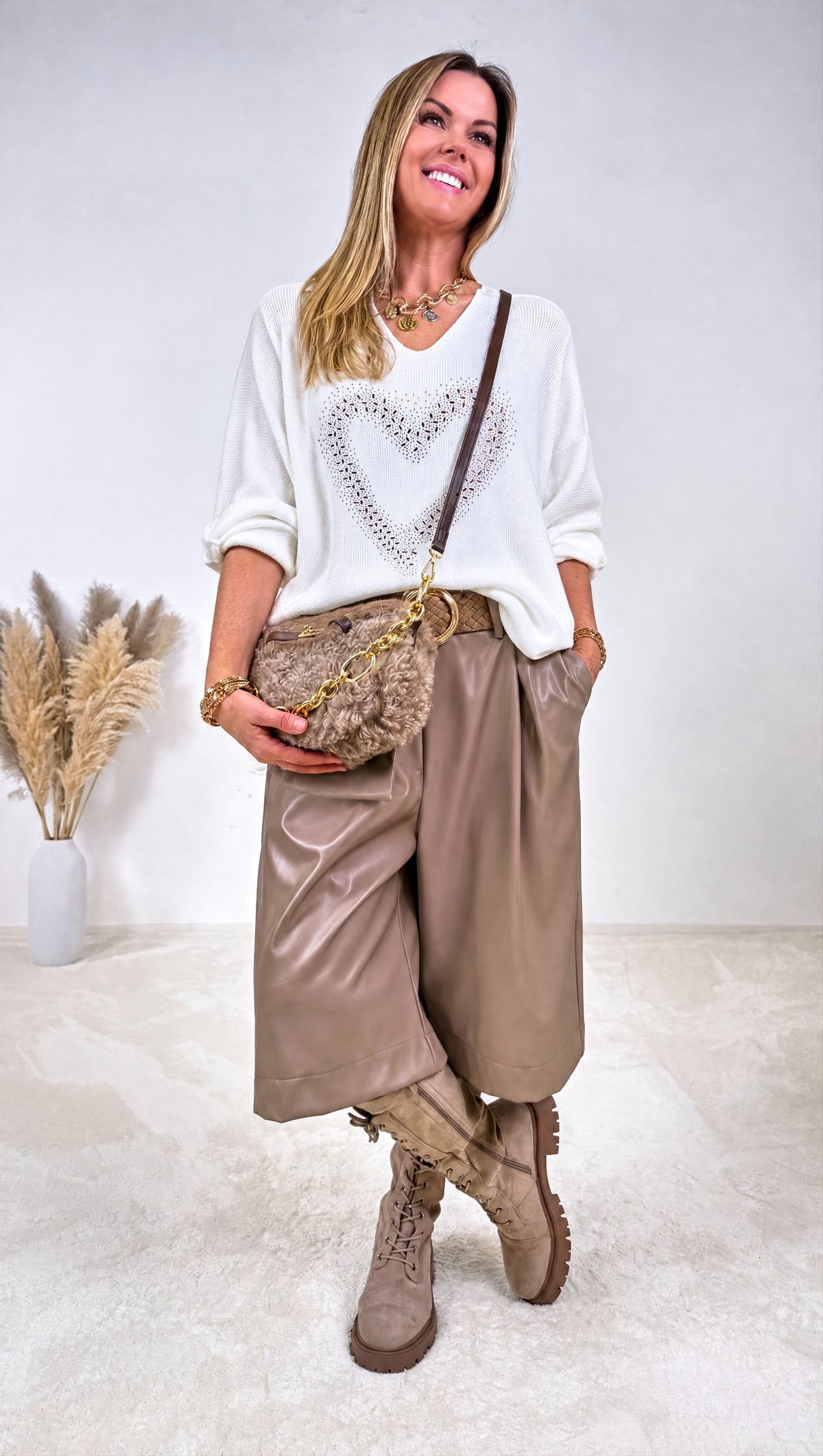 Bermuda- Hose Isabeau *Taupe*