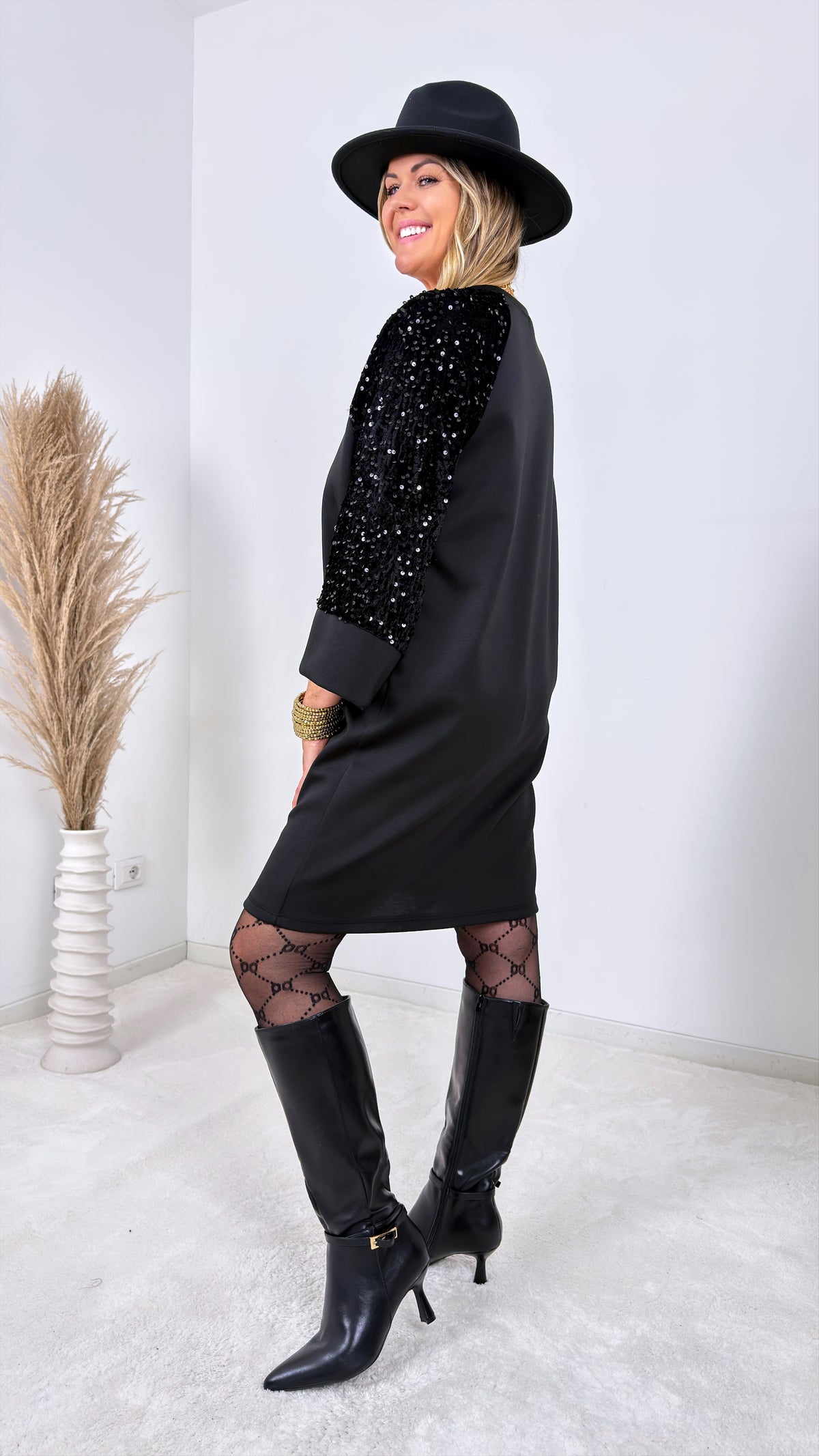 Sweat-Kleid Bristol *Schwarz*
