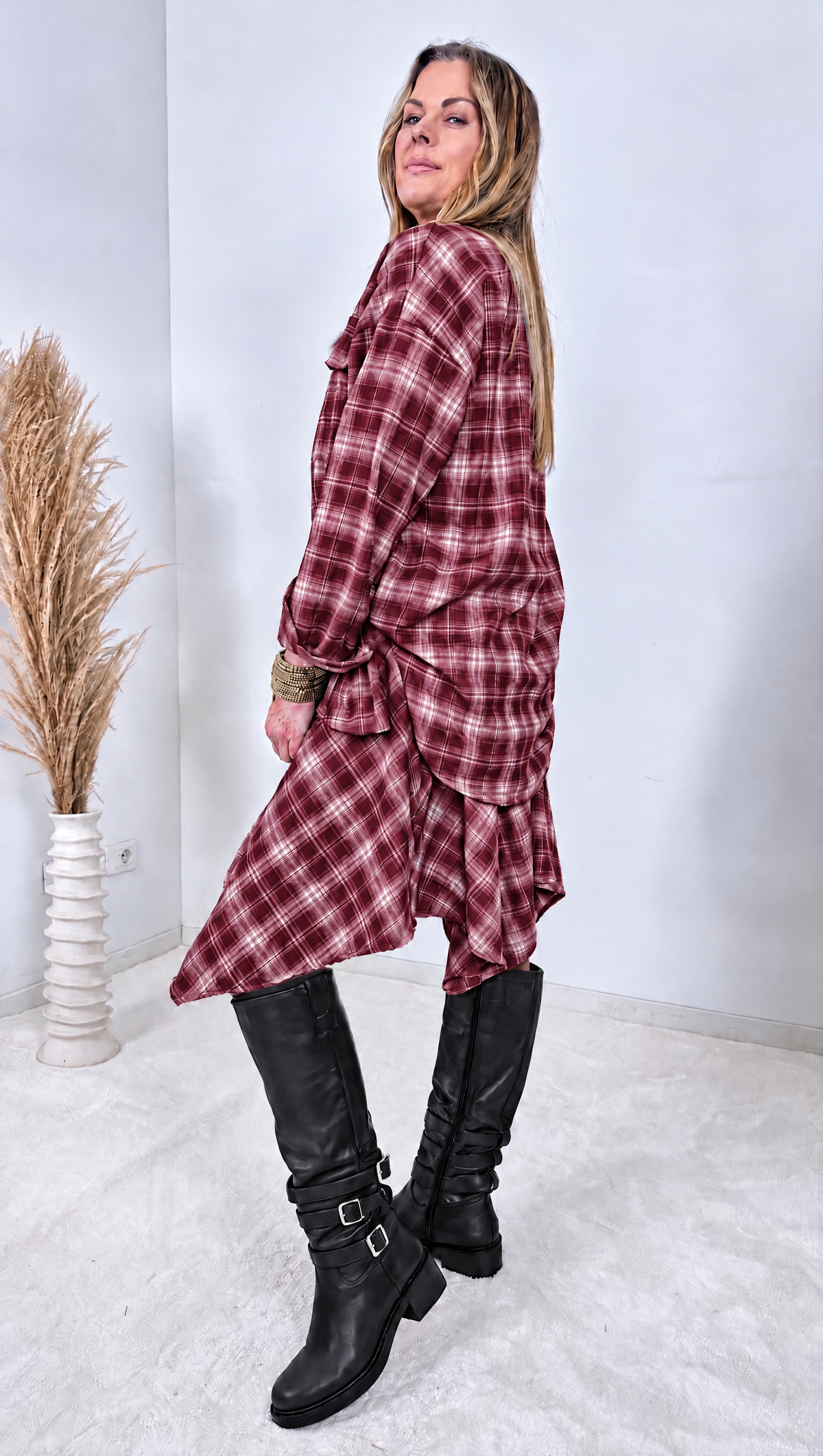 Hemd-Rock Cambric *Bordeaux*