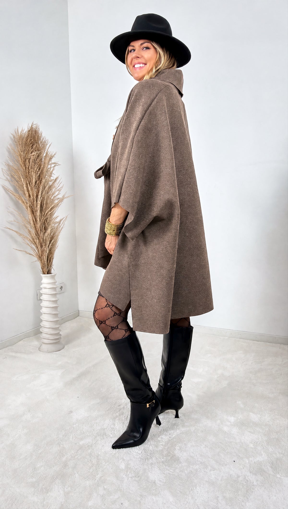 Poncho-Jacke Marielle  *Schoko*