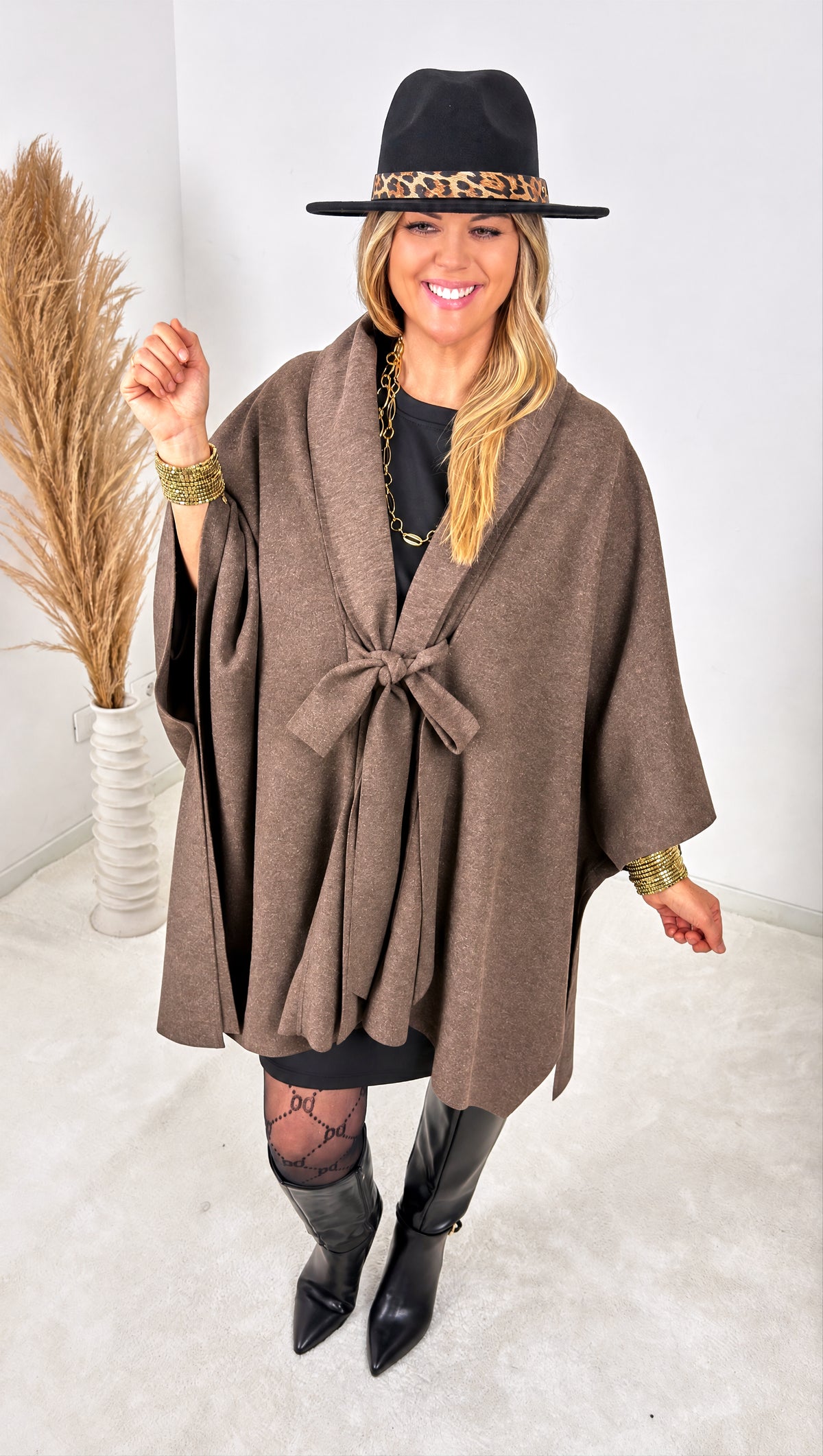 Poncho-Jacke Marielle  *Schoko*