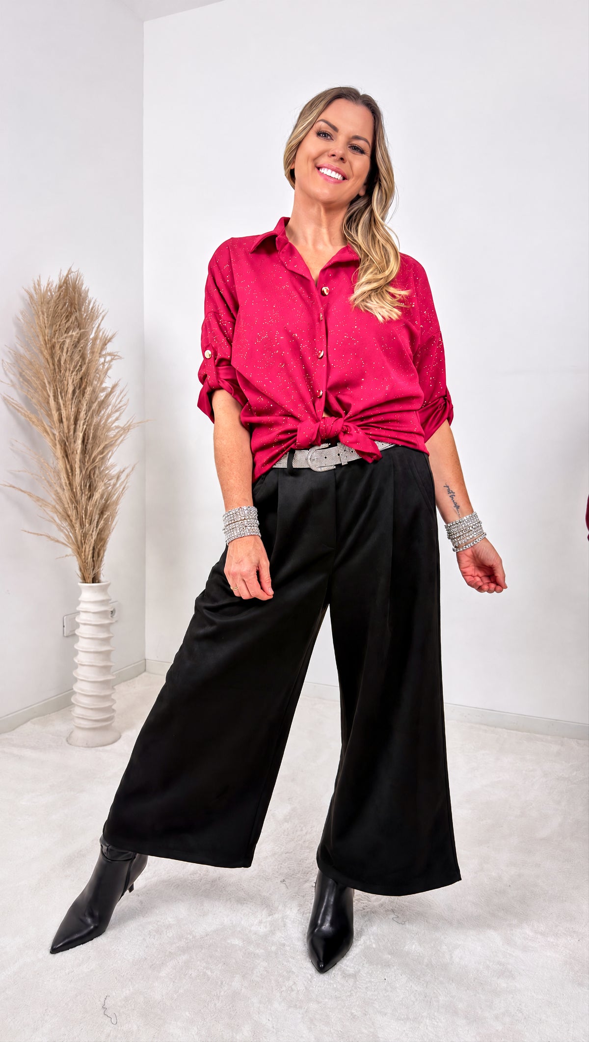 Bluse Aventino *Bordeaux* - Power of Princess