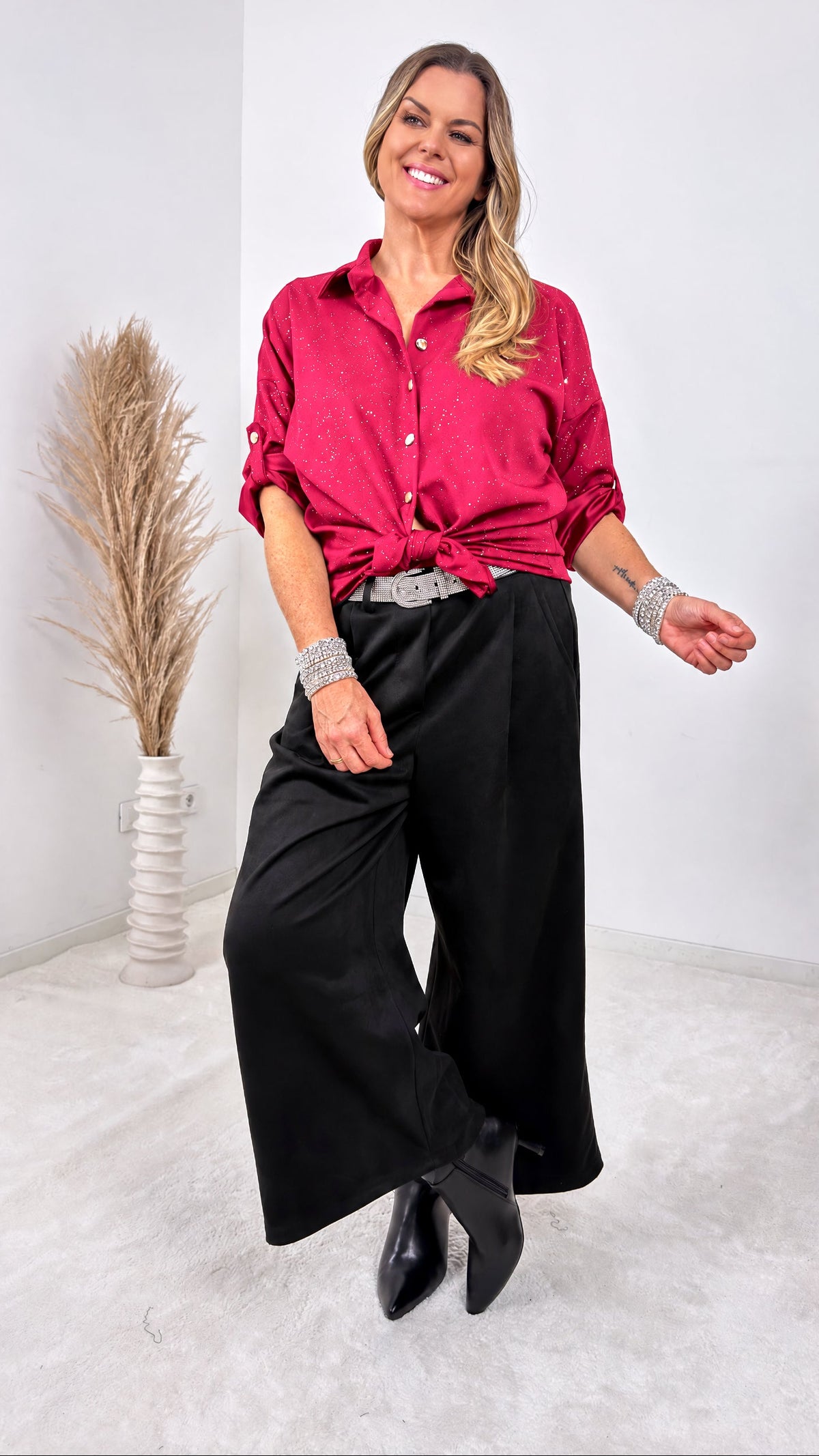 Bluse Aventino *Bordeaux* - Power of Princess