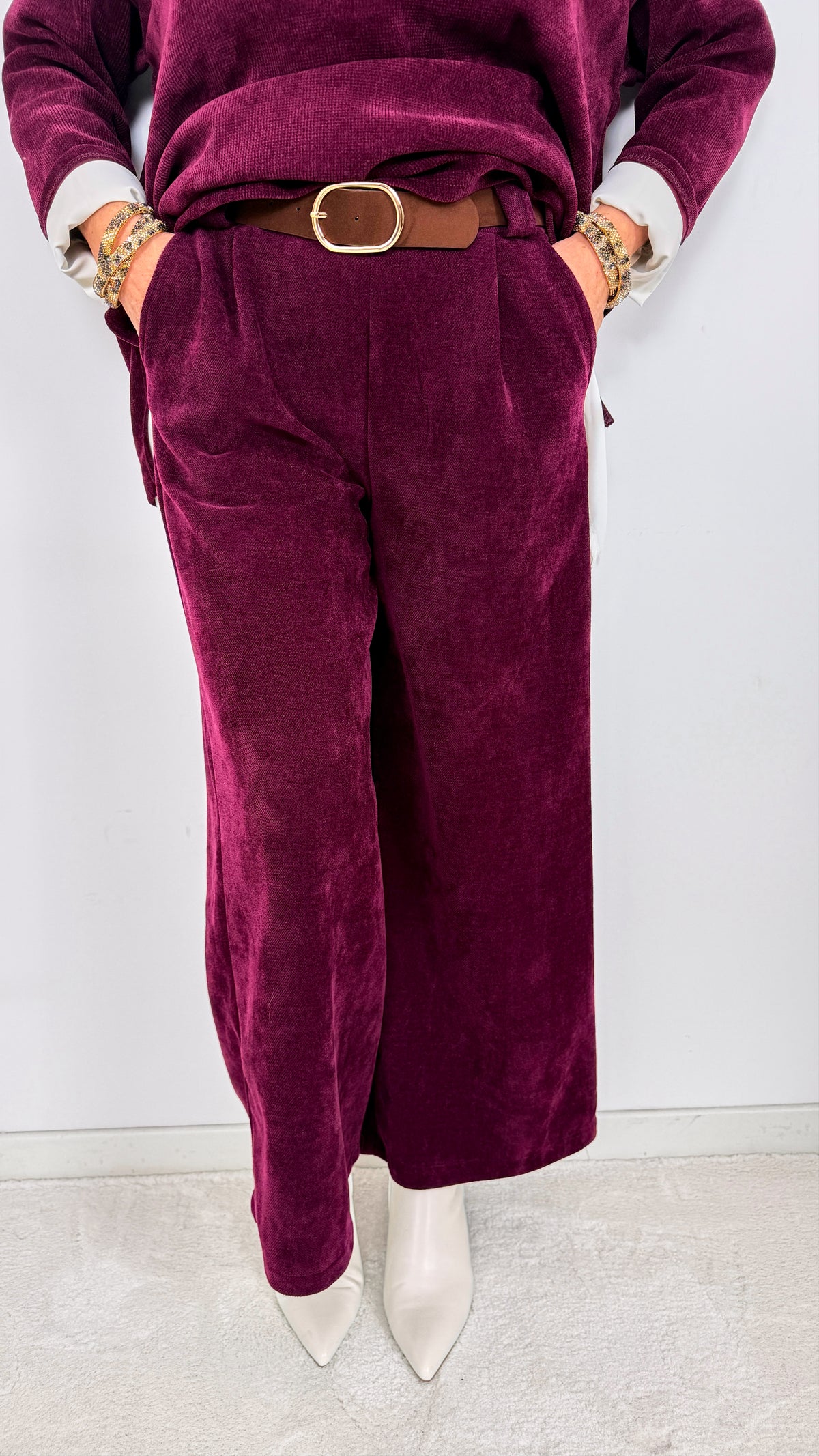 Soft-Cord Hose Mosswood *Bordeaux* - Power of Princess
