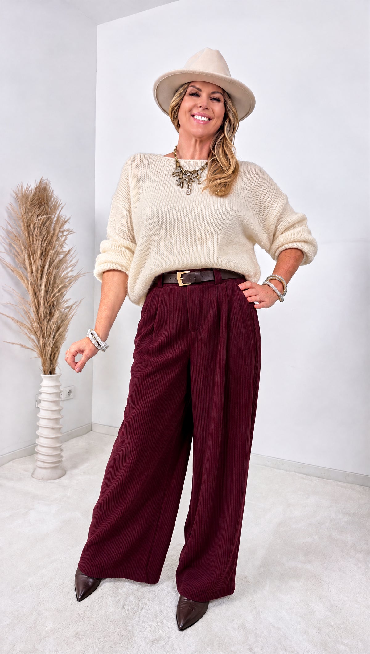 Cord-Hose Elowen *Bordeaux*