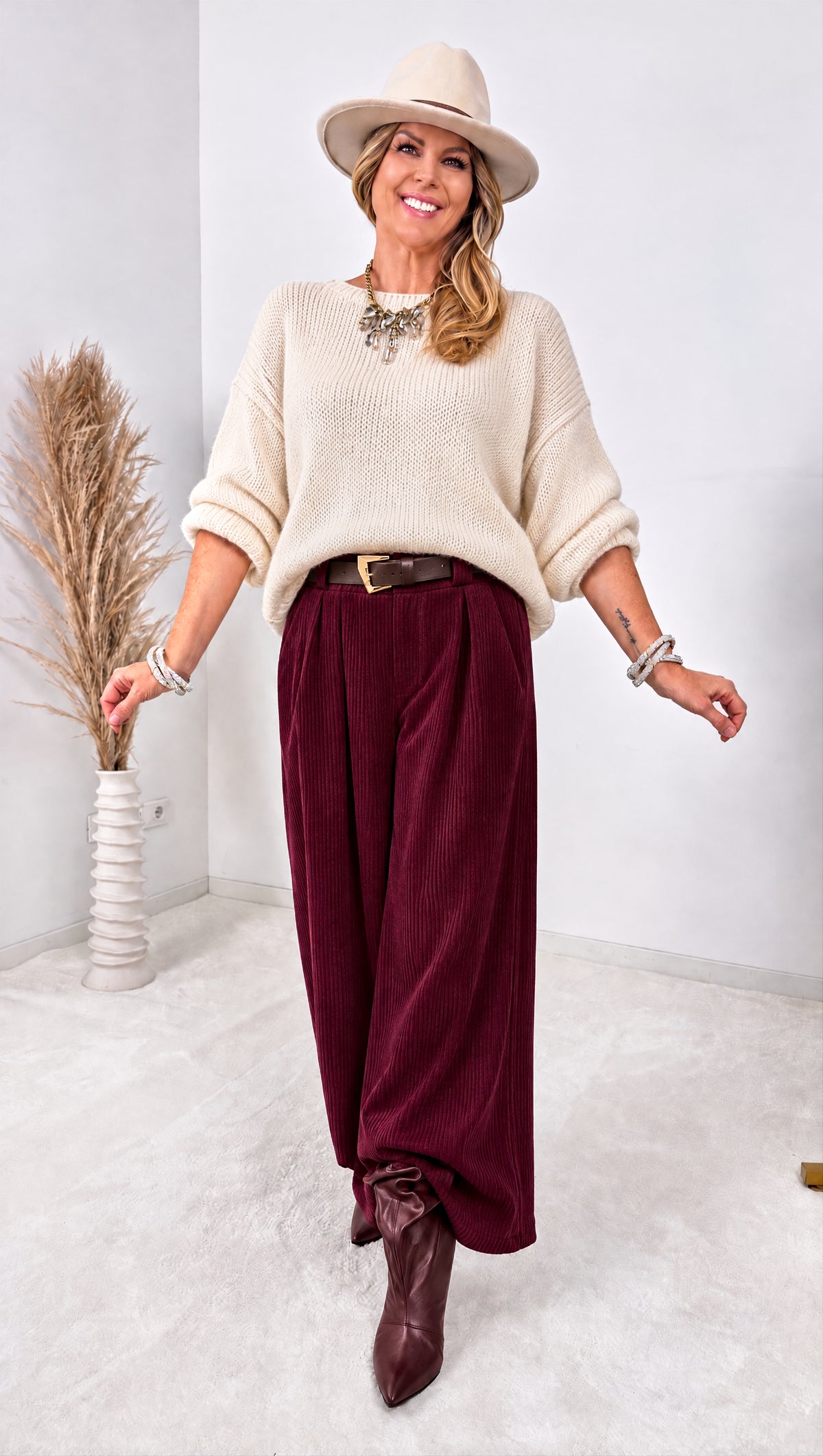 Cord-Hose Elowen *Bordeaux*