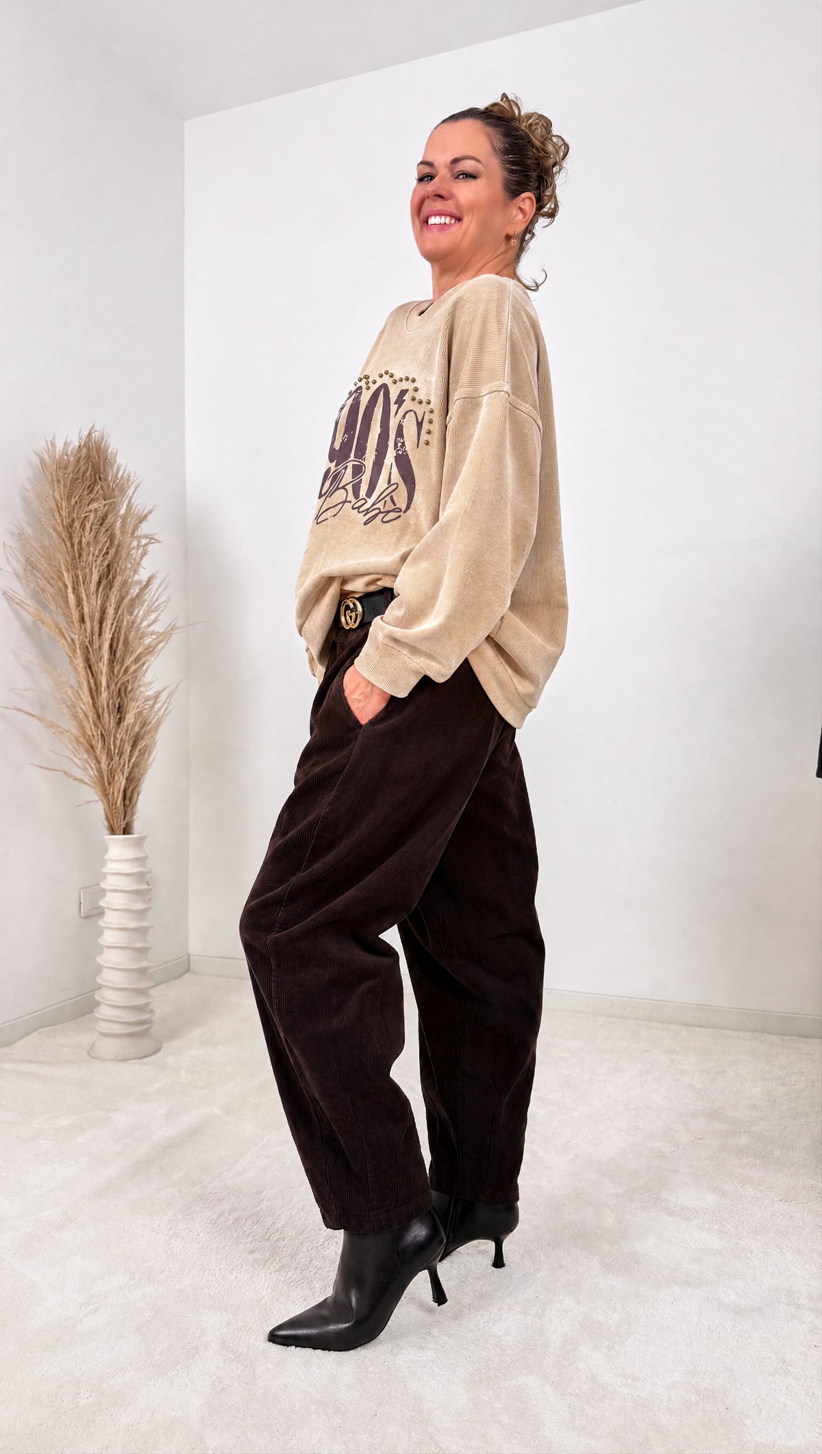 Pullover Nineties Vibe *Beige* - Power of Princess