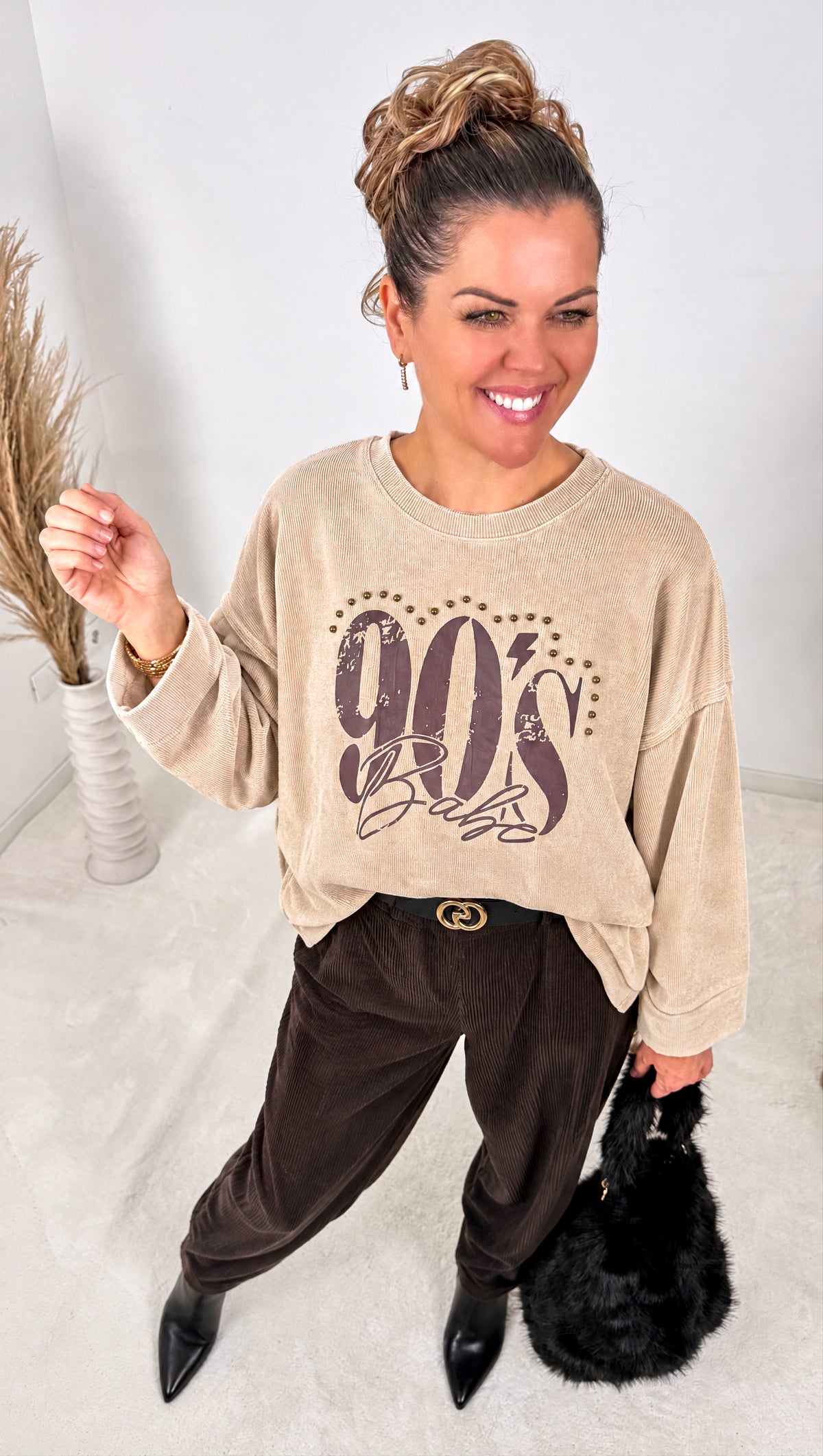 Pullover Nineties Vibe *Beige* - Power of Princess