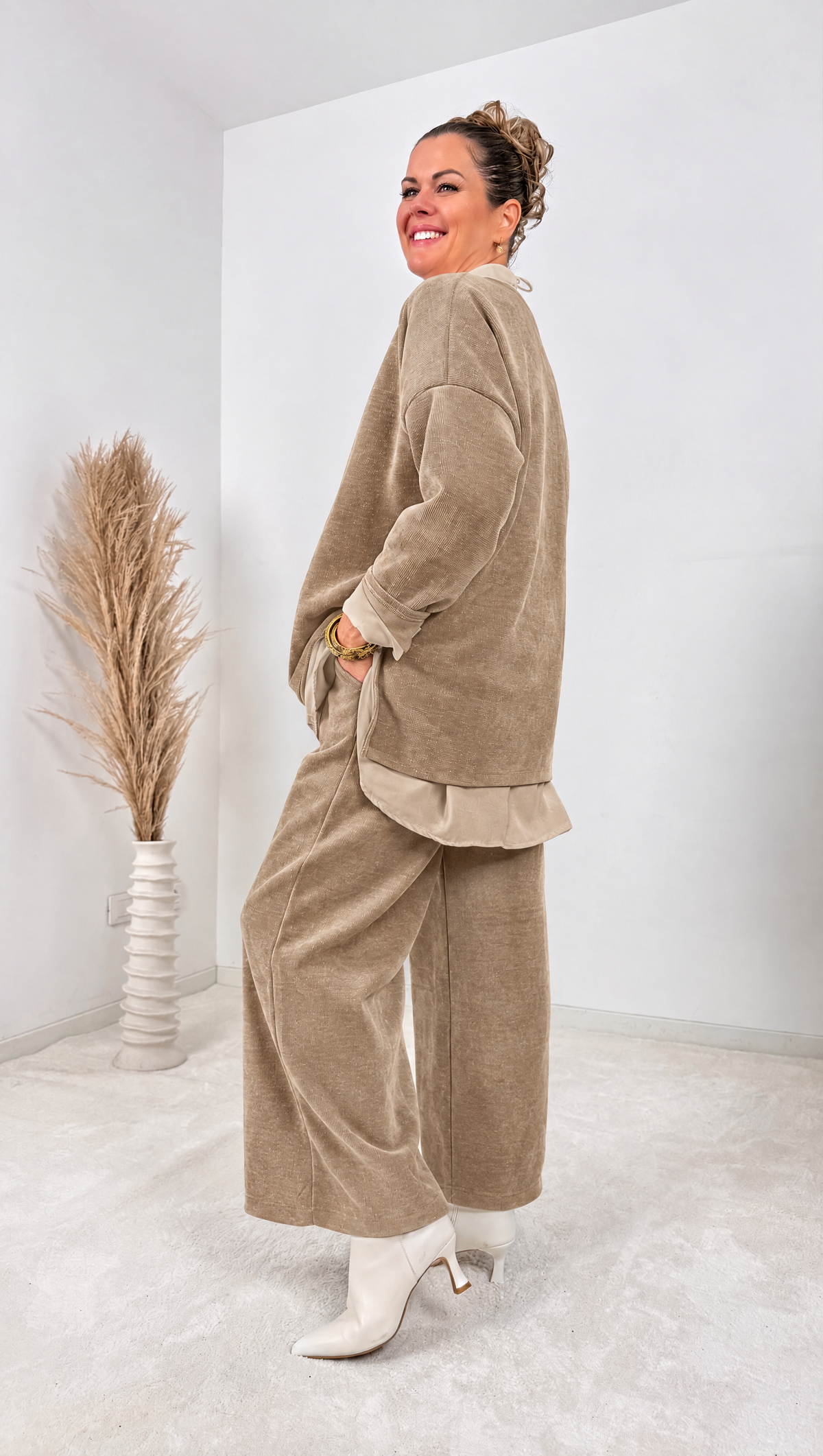 Soft-Cord Hose Mosswood *Camel* - Power of Princess