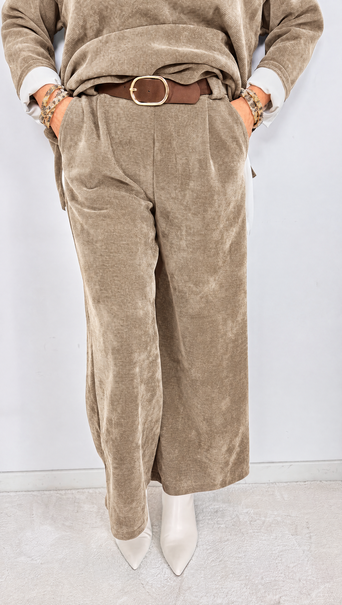 Soft-Cord Hose Mosswood *Camel* - Power of Princess