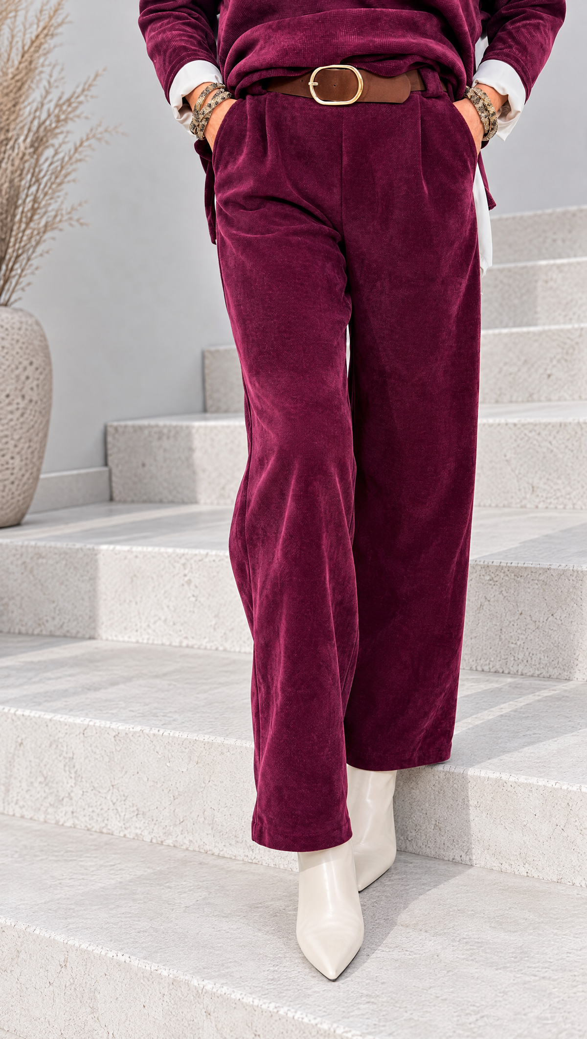 Soft-Cord Hose Mosswood *Bordeaux* - Power of Princess
