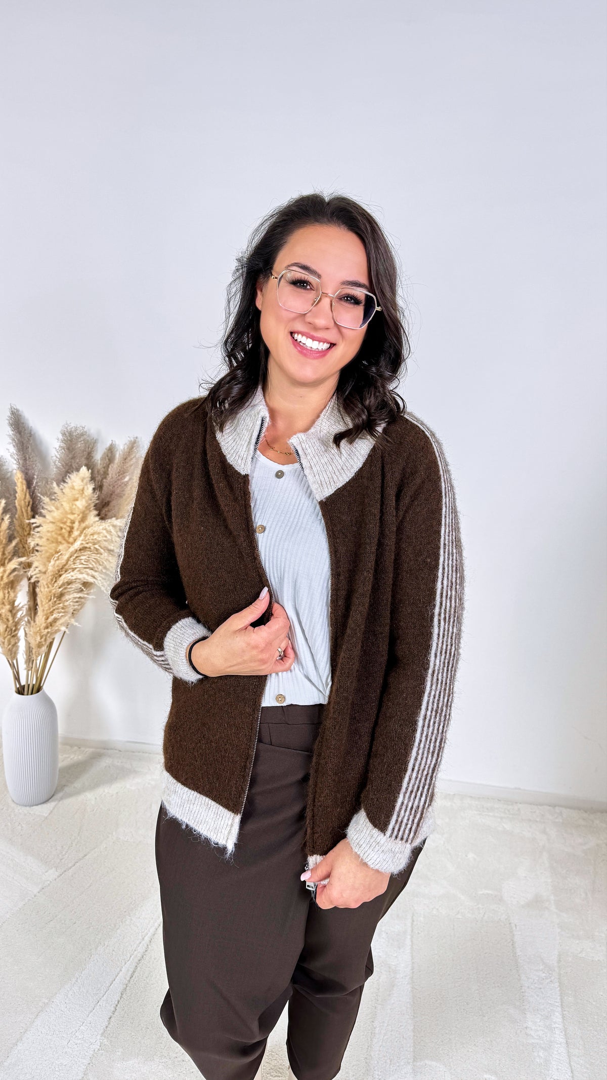 Strickjacke Finley *Schoko* - Power of Princess