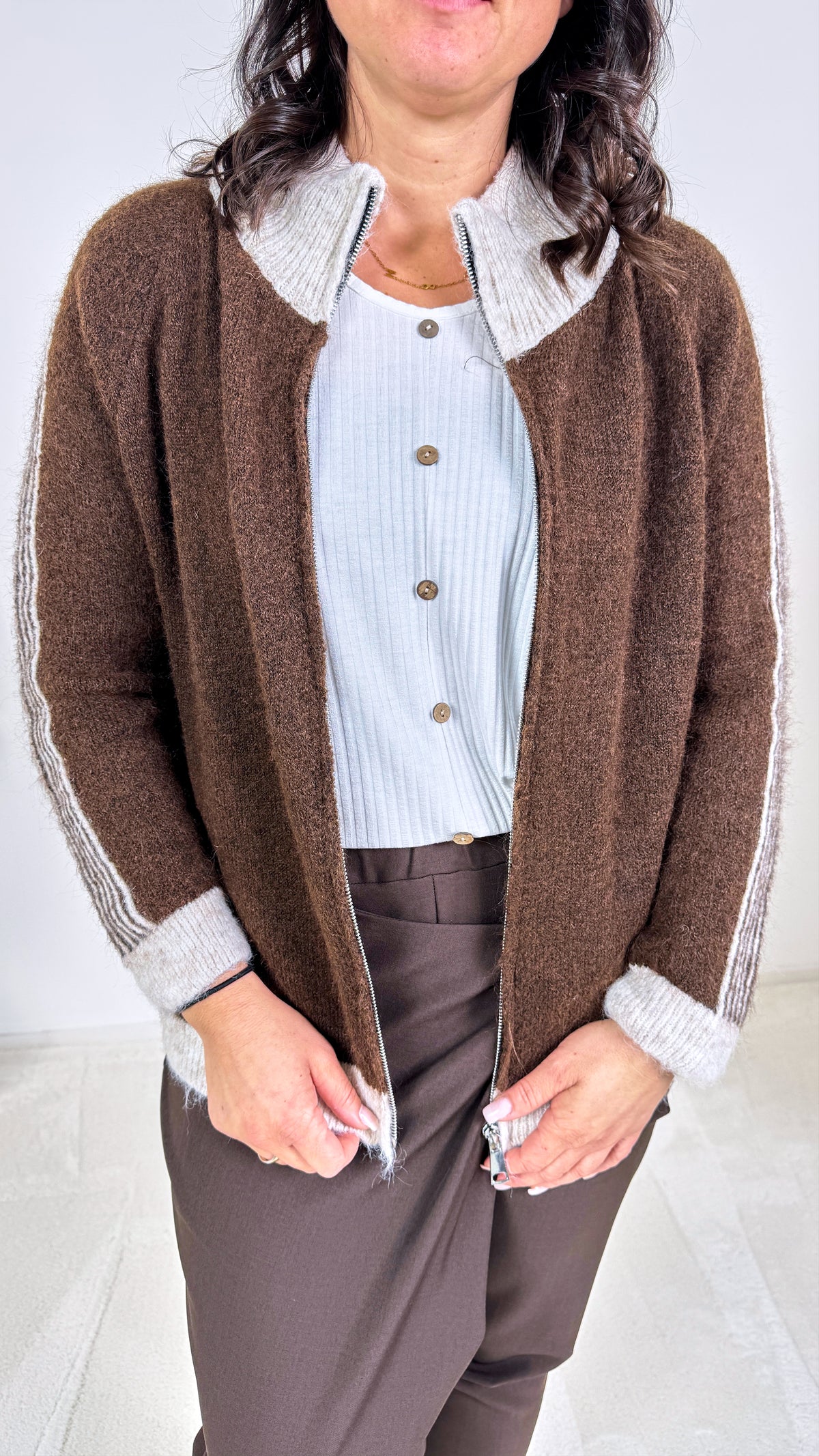 Strickjacke Finley *Schoko* - Power of Princess