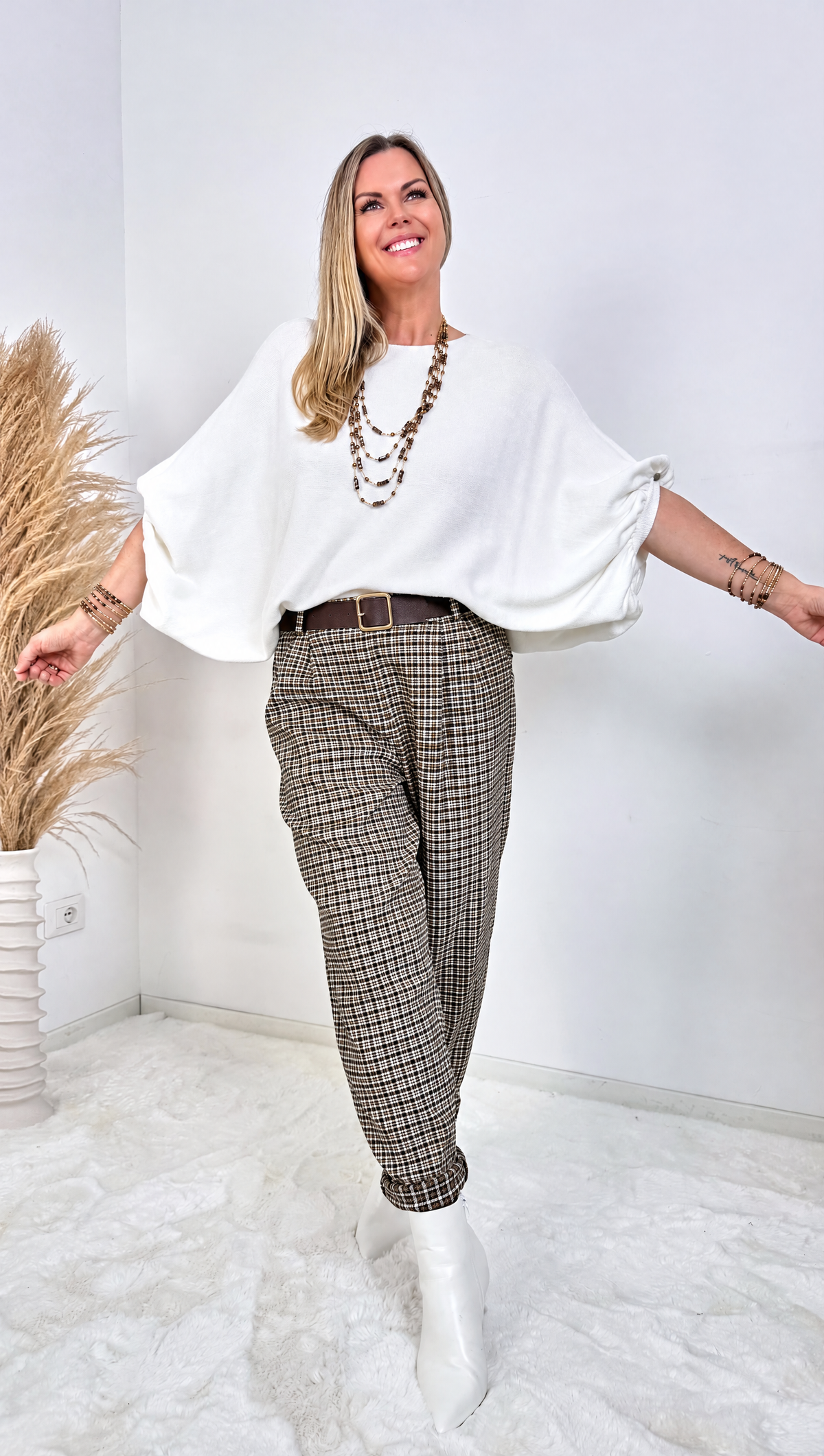 Hose Chester *Schwarz/Camel*